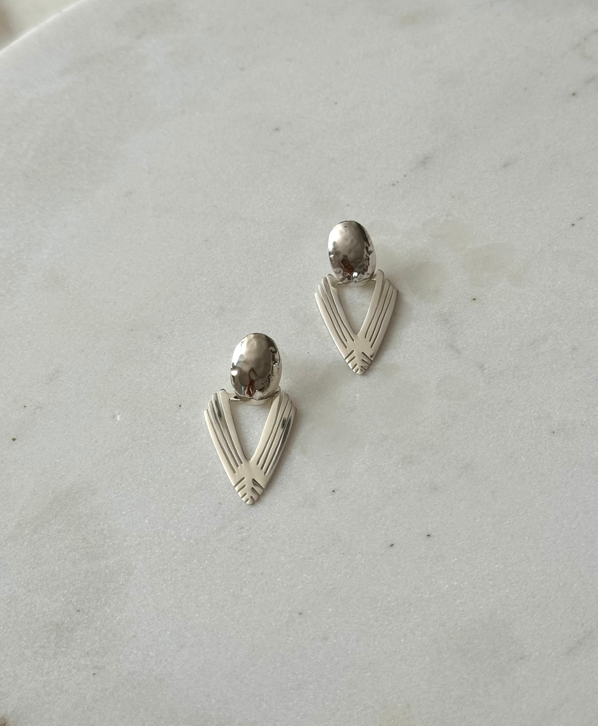 Meju Sterling Silver Geometric Earrings