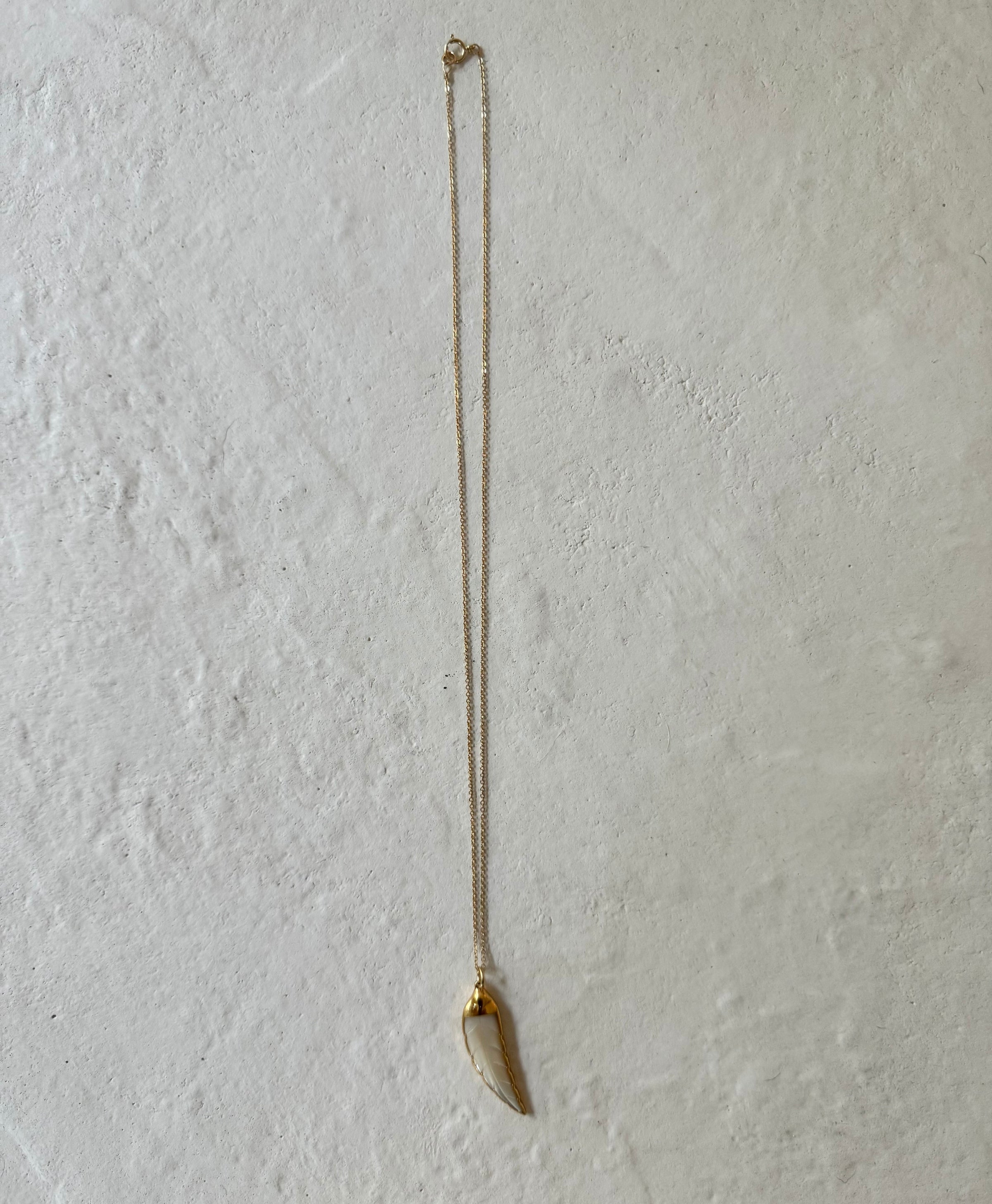 Vuelta Moonstone Leaf Pendant Necklace