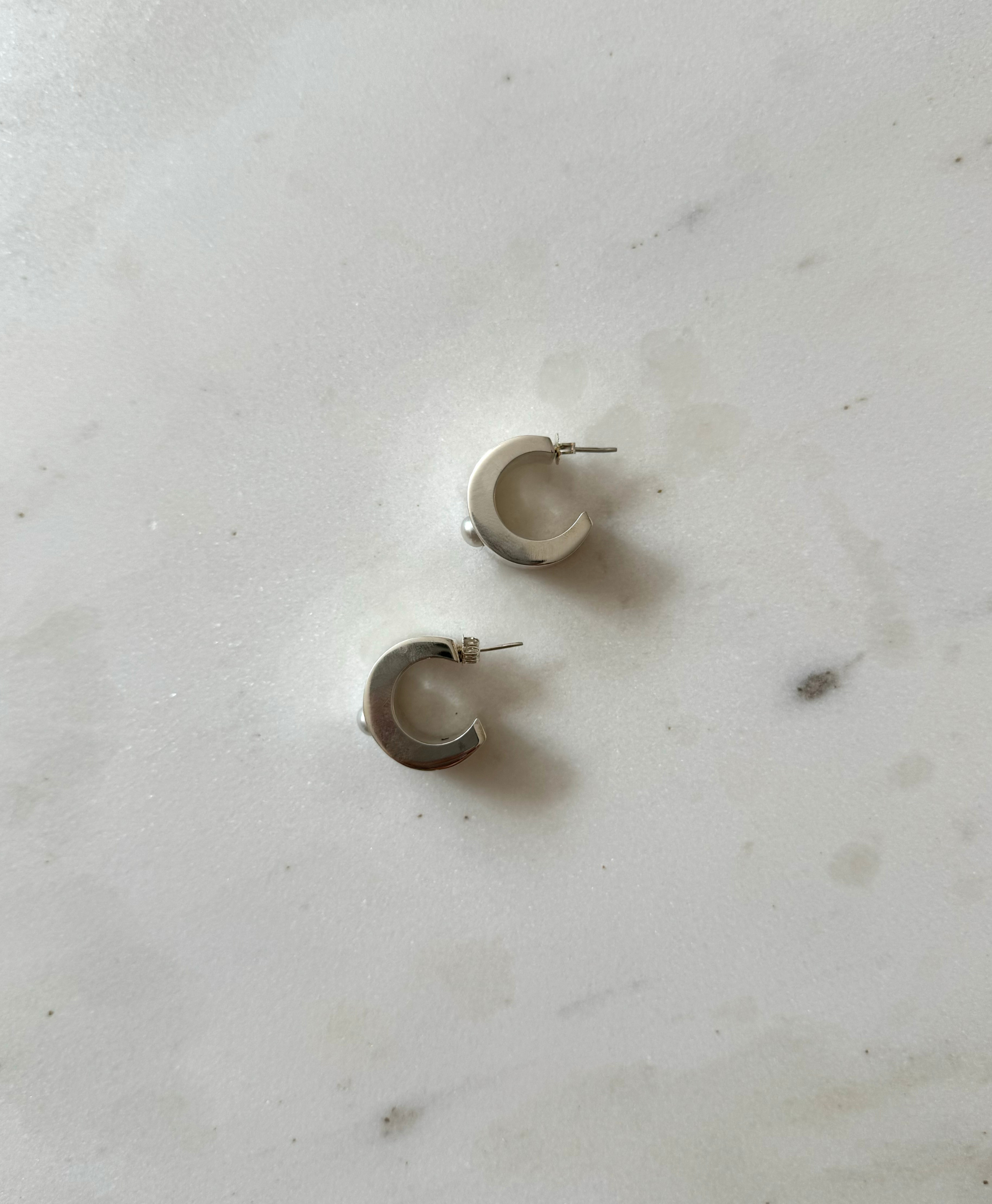 Chio Sterling Silver Hoop Earrings