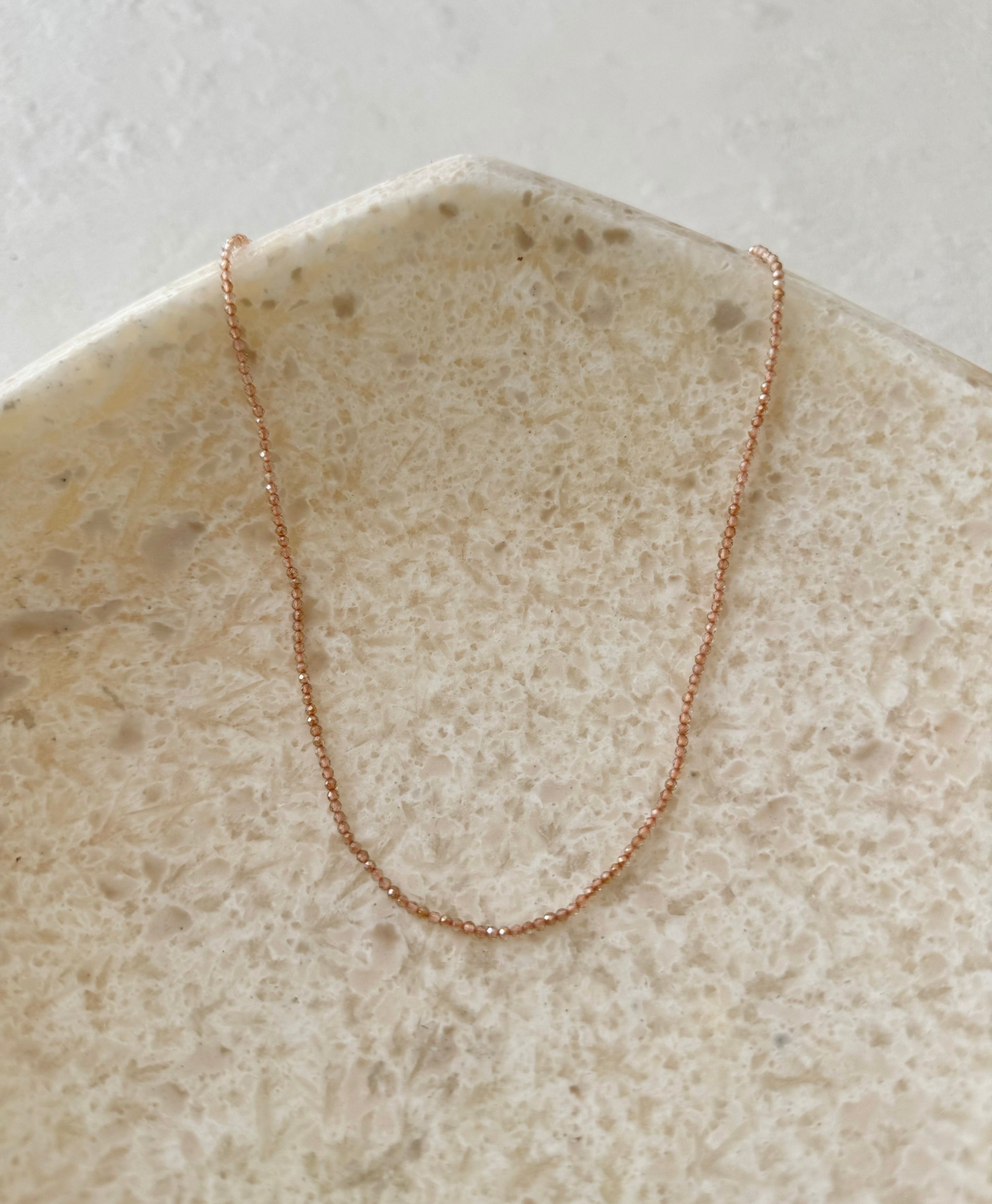 Zircon Meditation Necklace