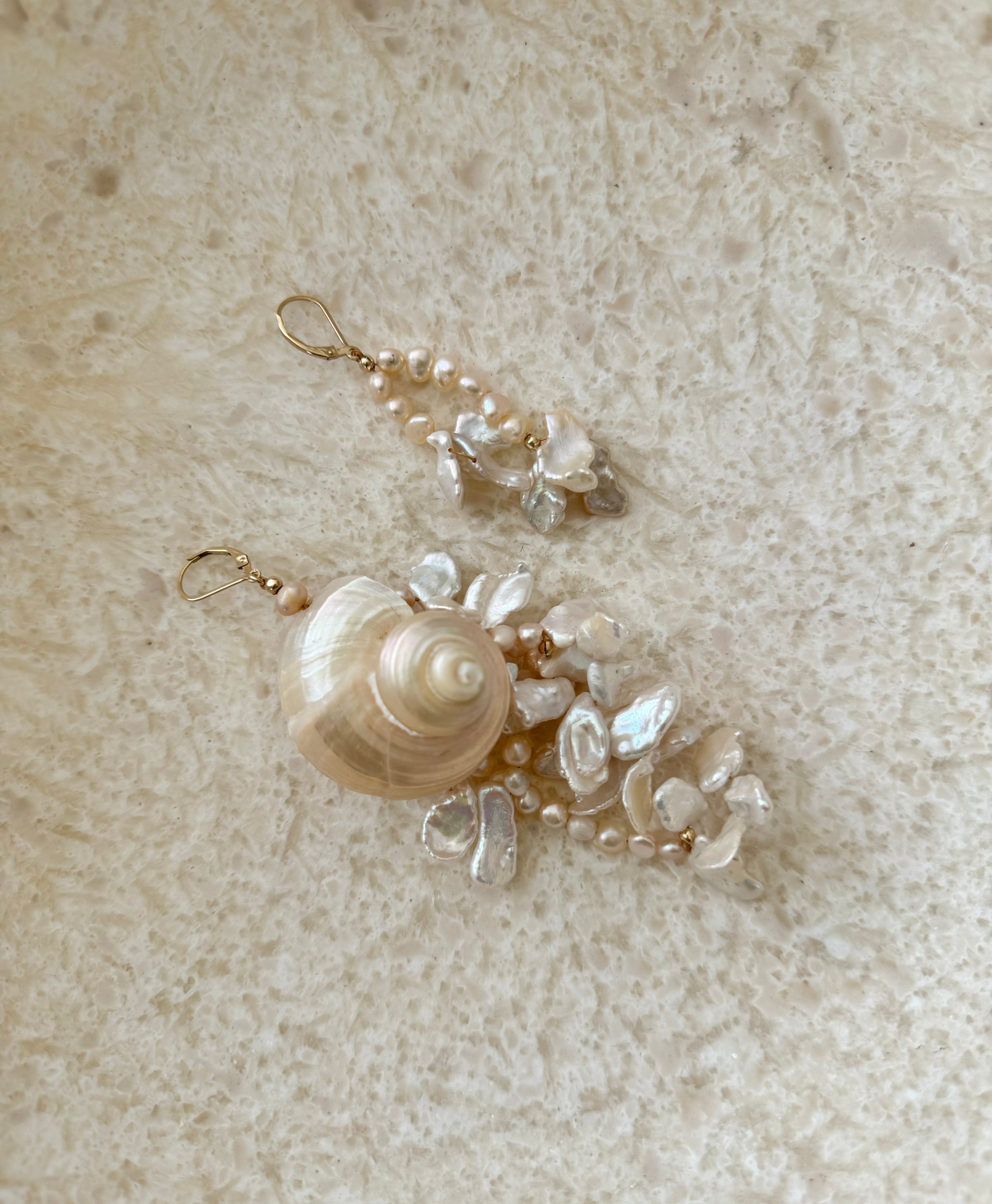 Mareah Pearl Shell Earring Pair