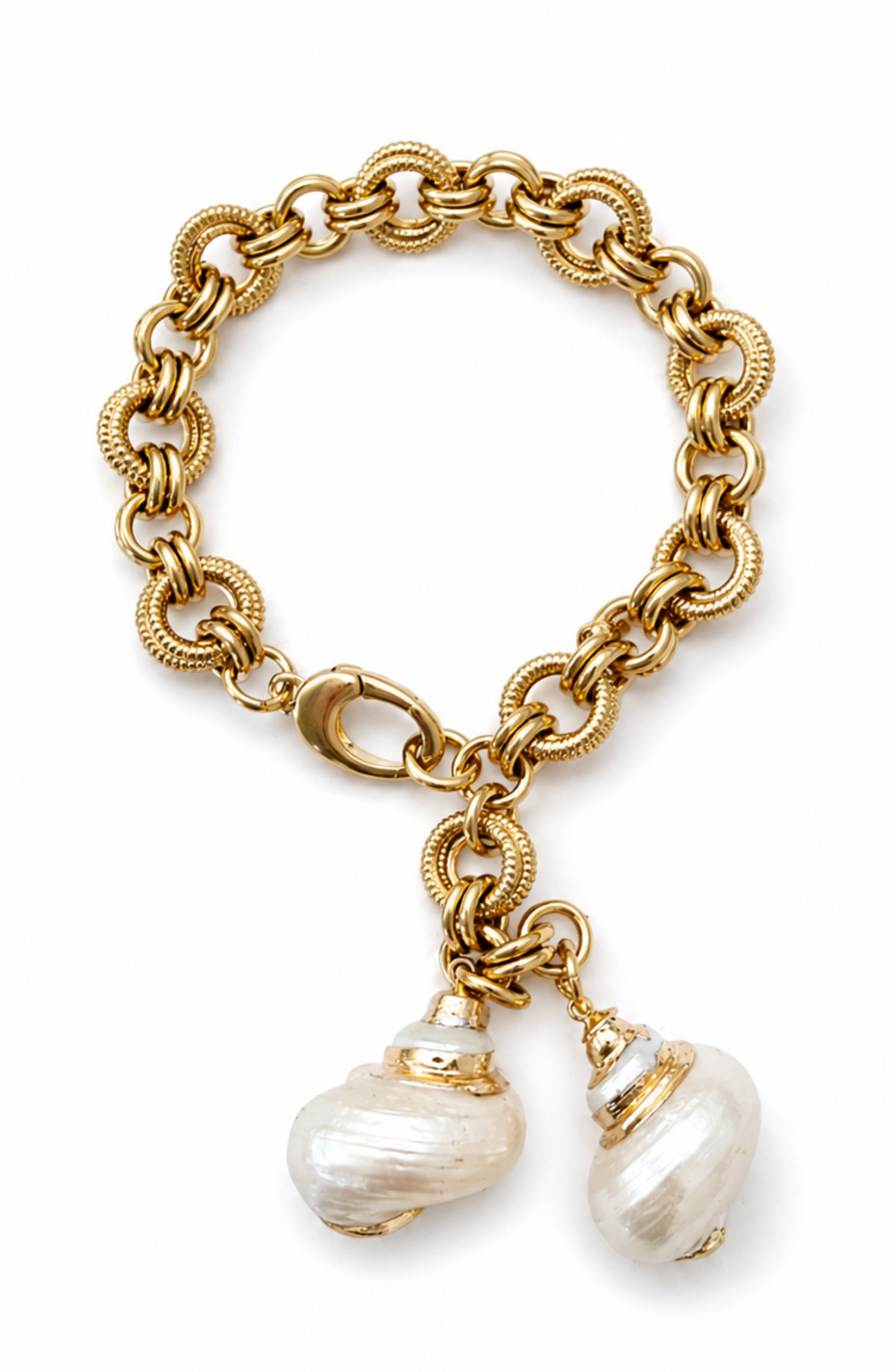 Konche Gold Filled Shell Bracelet