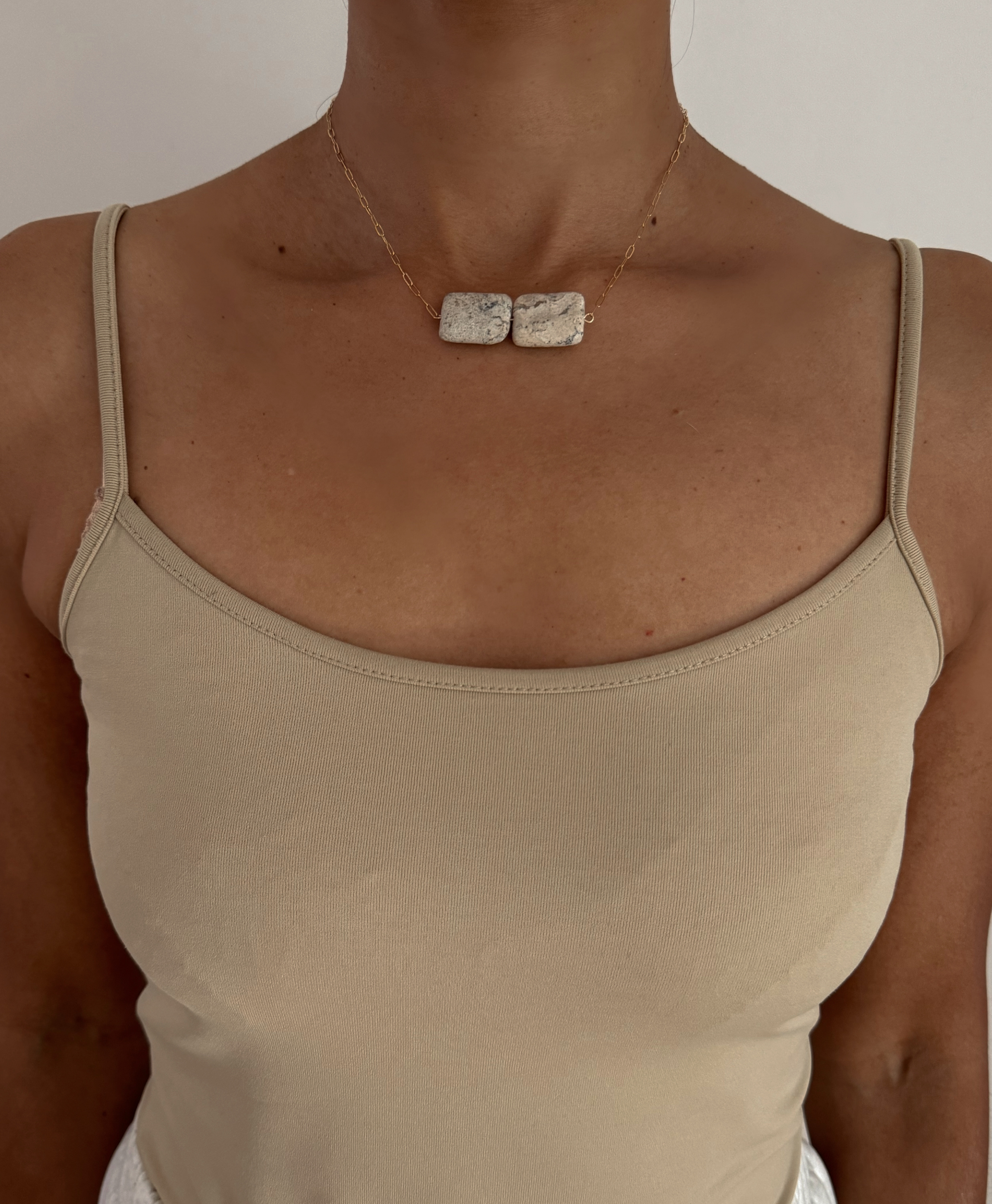 Godeissa Opal Bar Necklace