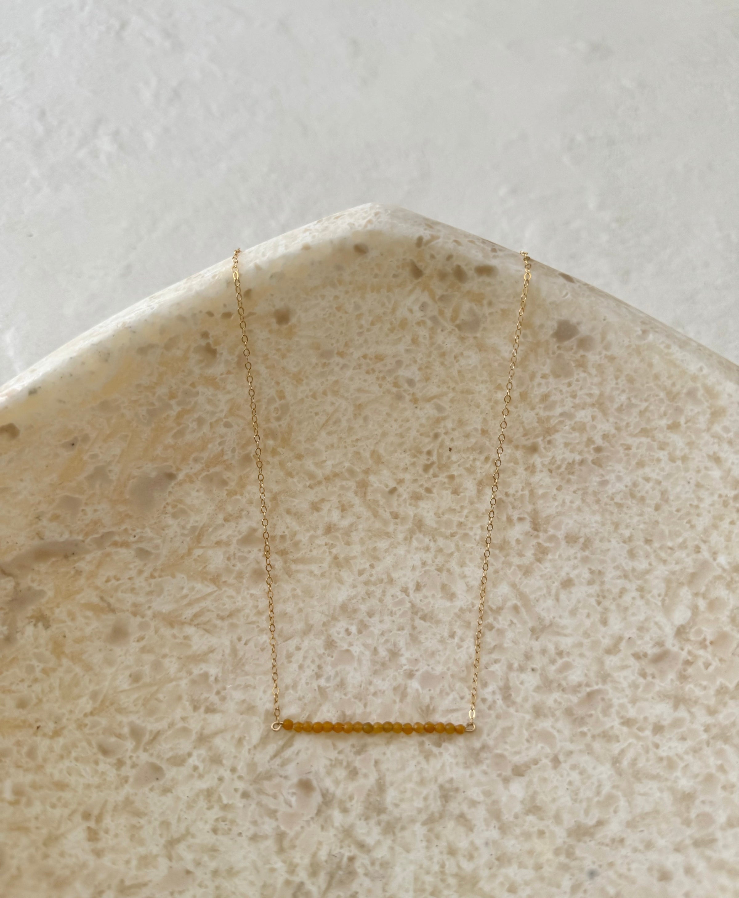 Narji Citrine Bar Necklace