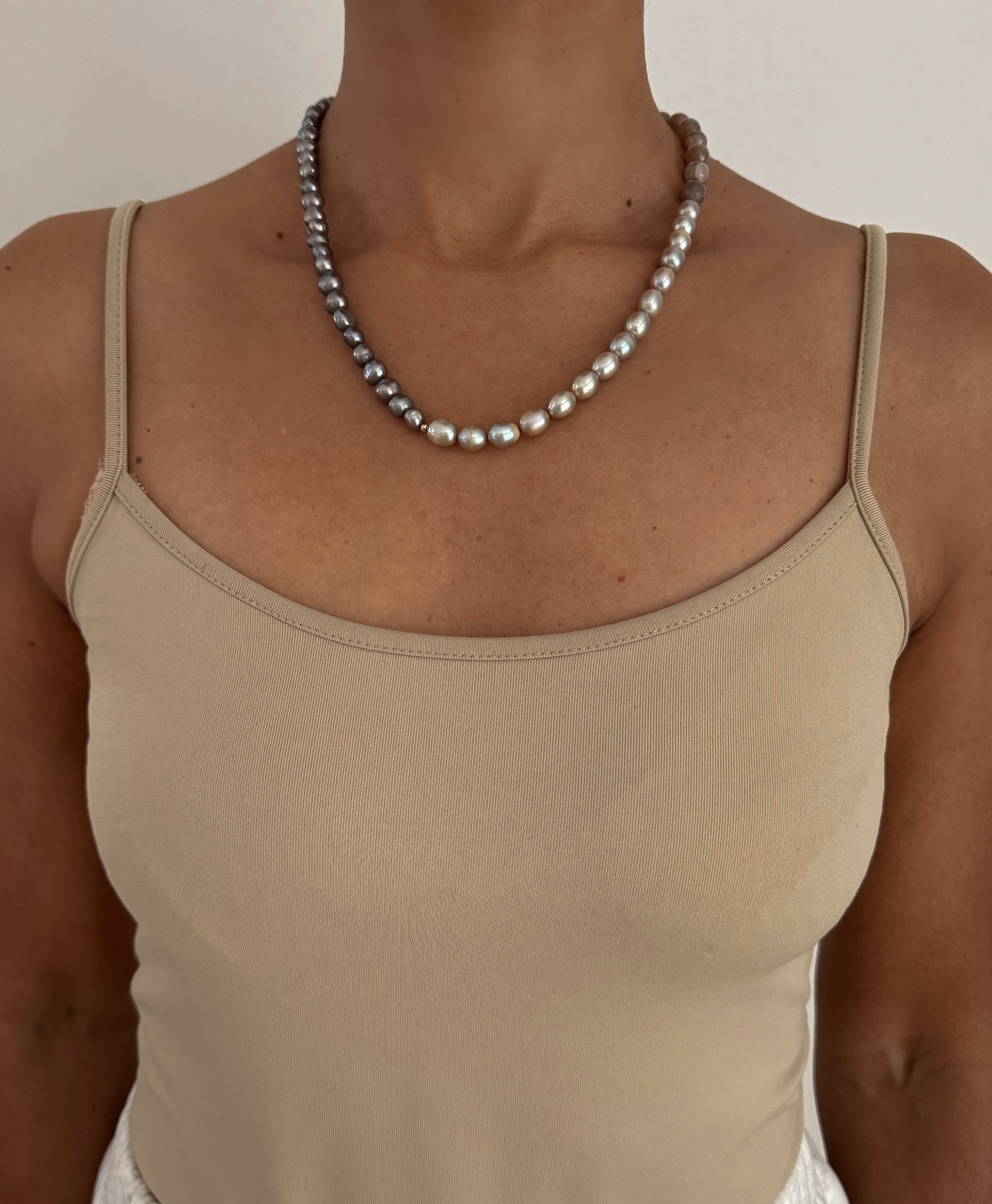 Ludi Medi Pearl Moonstone Necklace