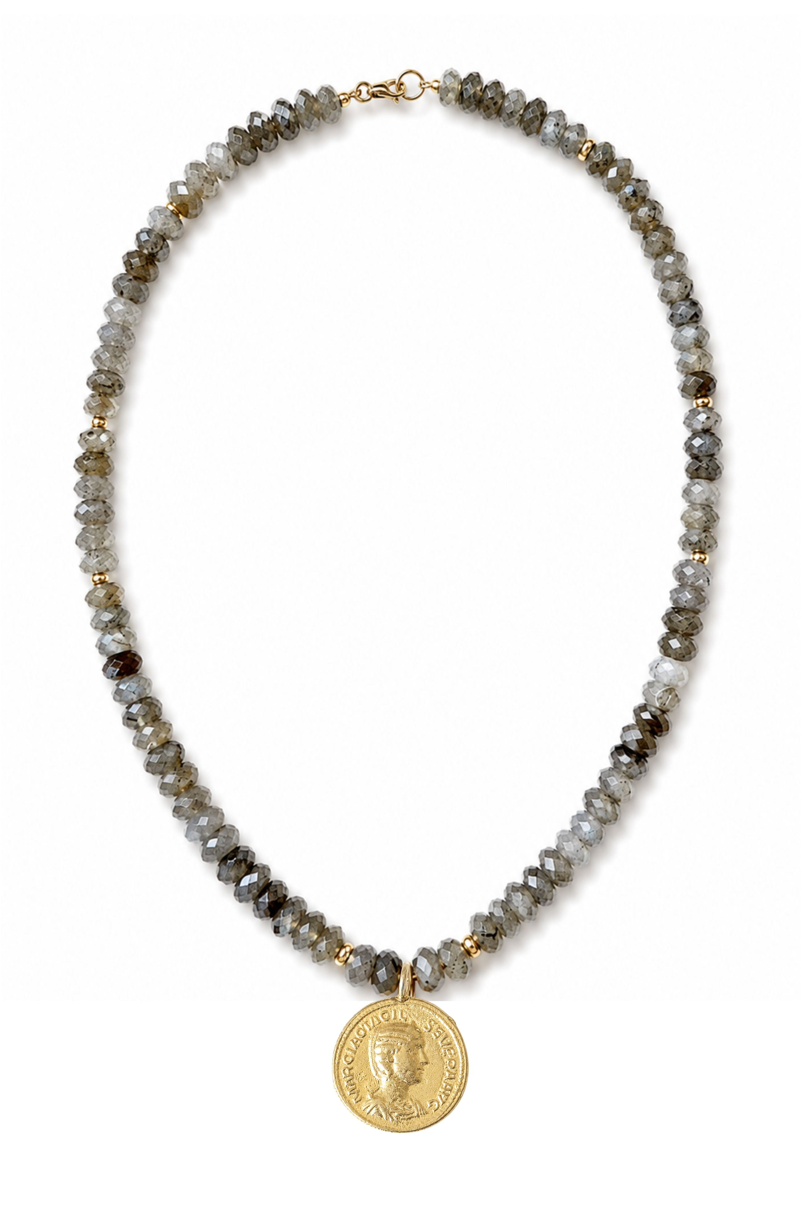 Brindi Labradorite Gold Filled Pendant Necklace