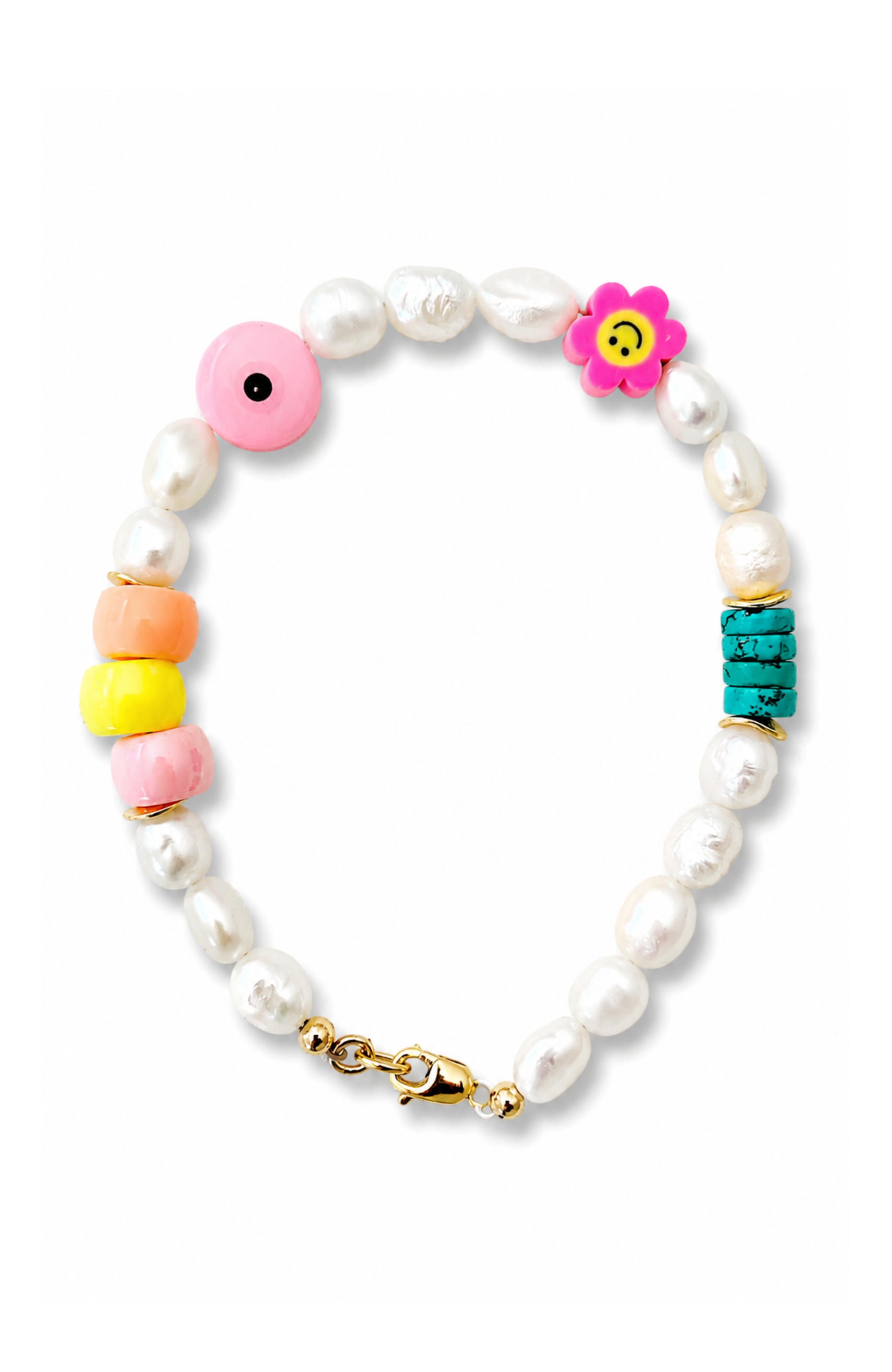 Concha Pearl Turquoise Bracelet