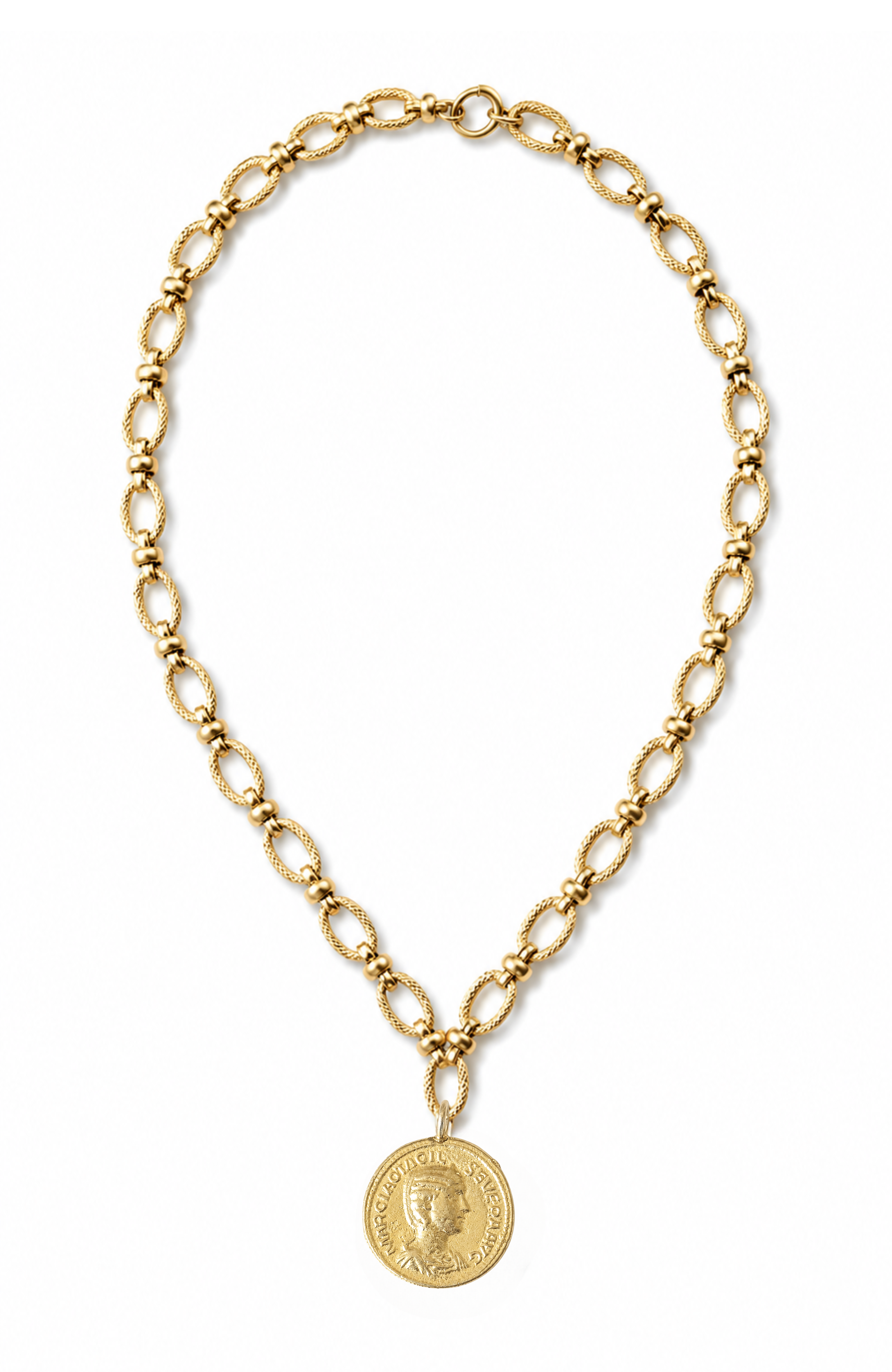 Sota Gold Filled Cable Chain and Coin Necklace