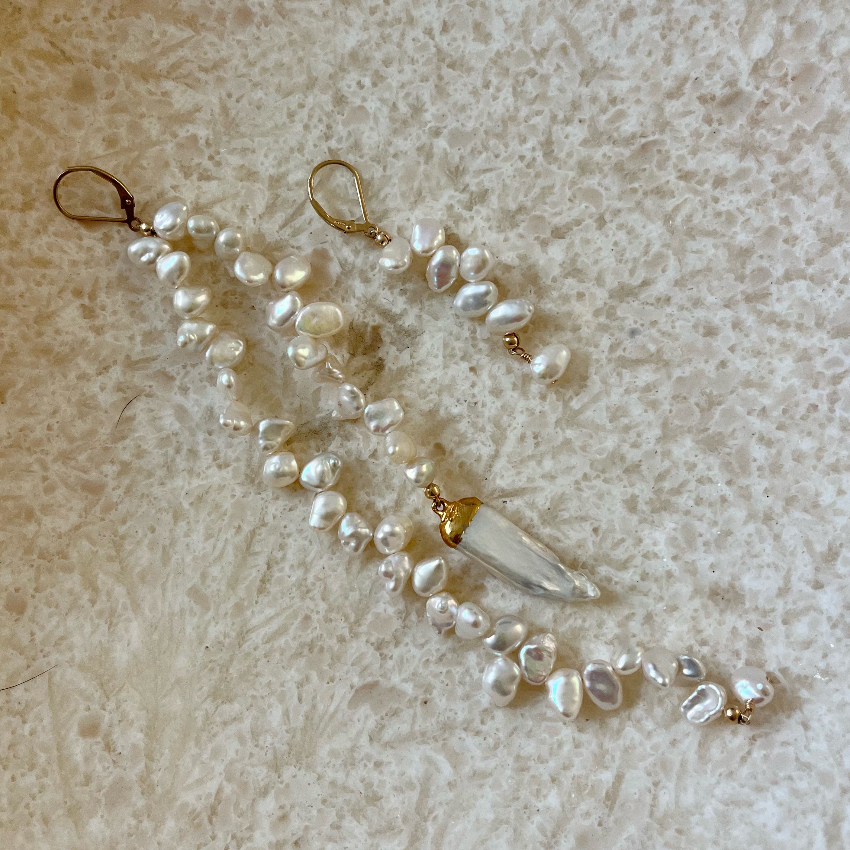 Astrid Pearl Earring Set
