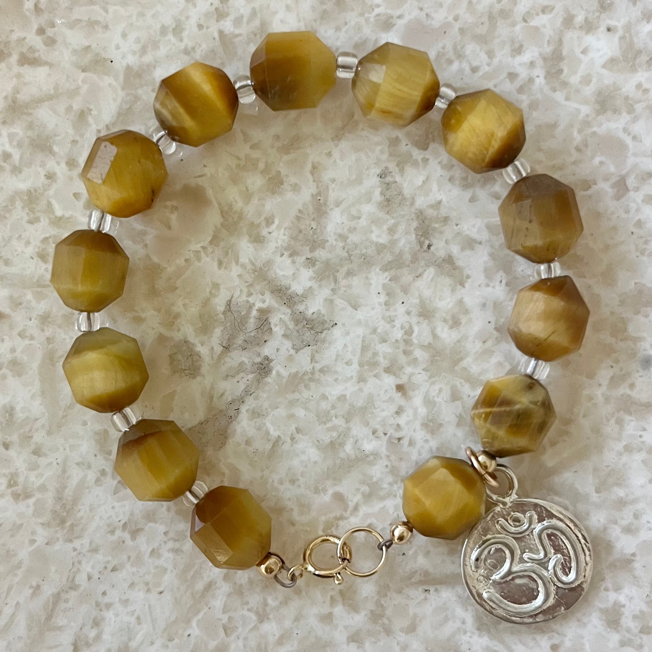 Tigressi Tiger Eye Ohm Charm Bracelet