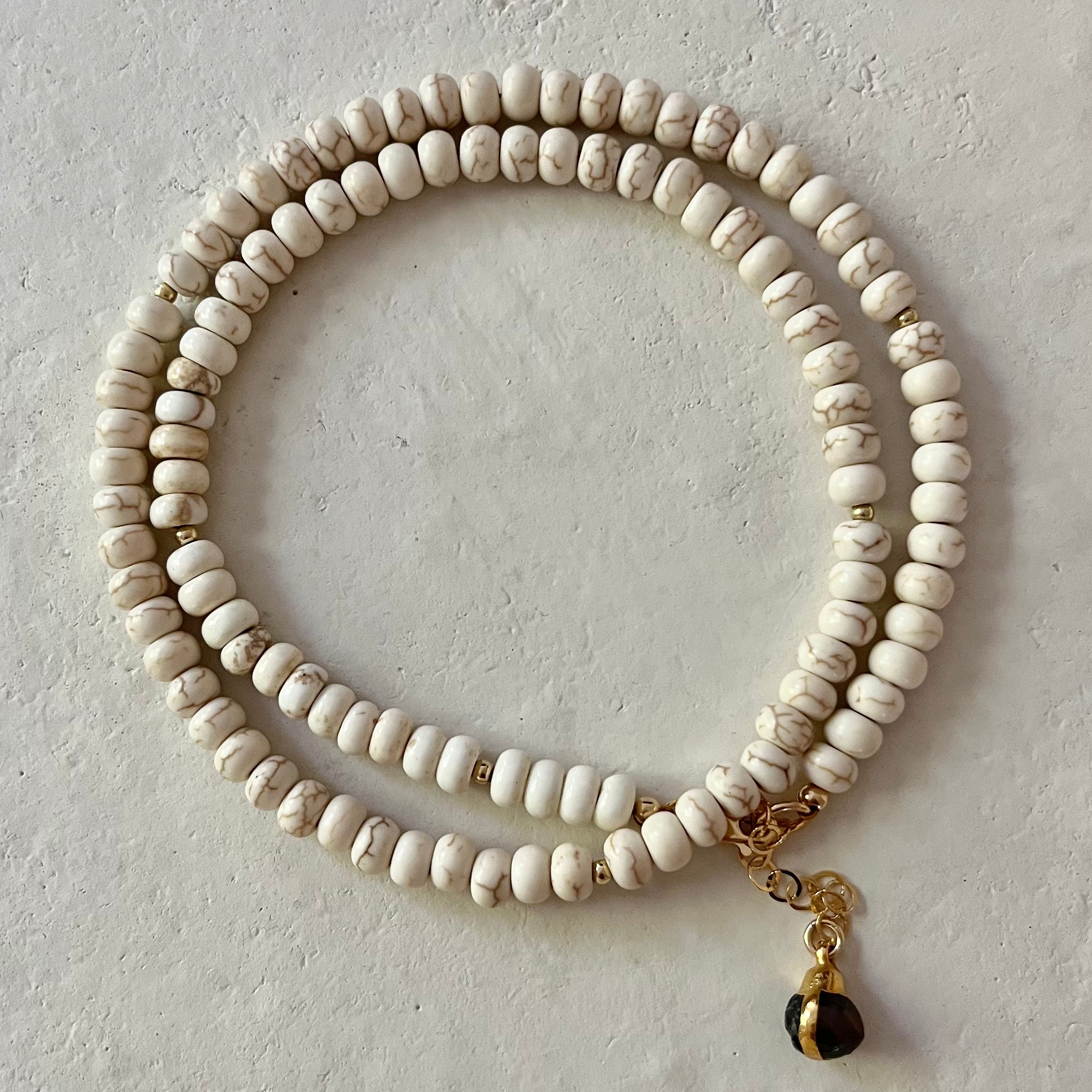 Cleo White Turquoise Anklet