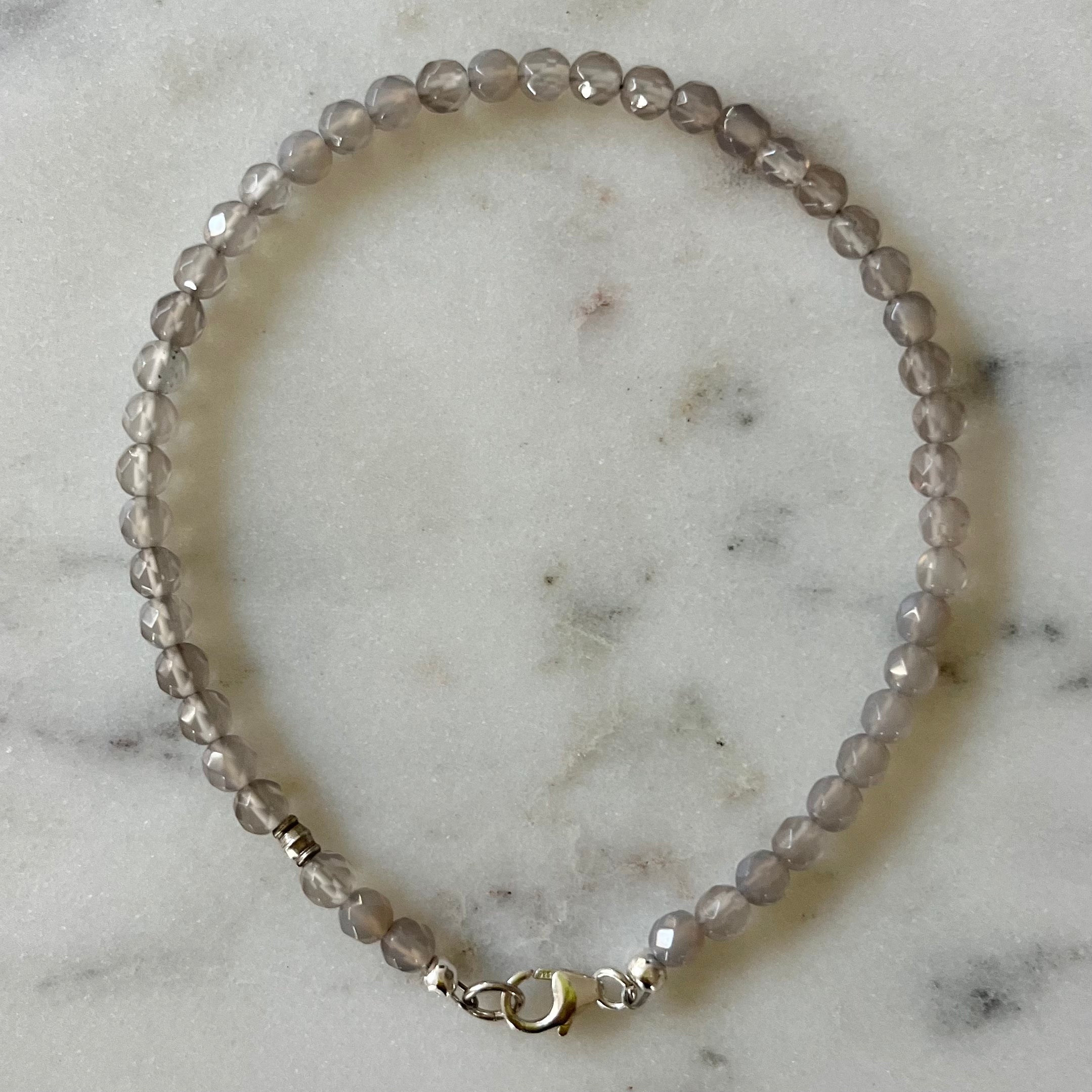 Tego Grey Agate Bracelet