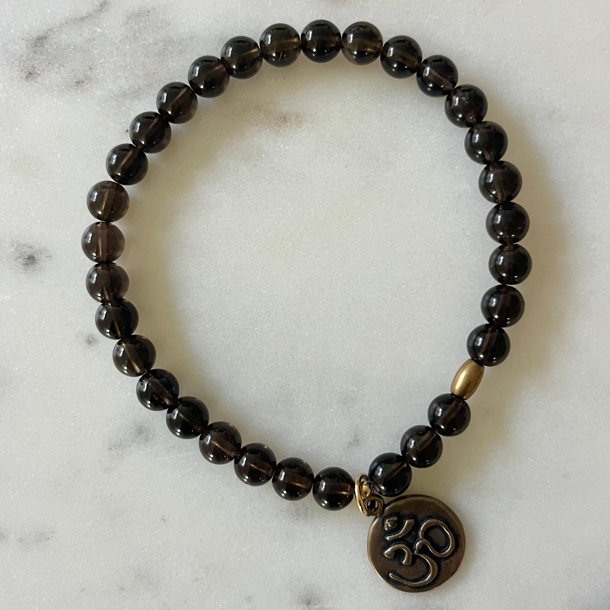 Humo Smokey Quartz Ohm Bracelet