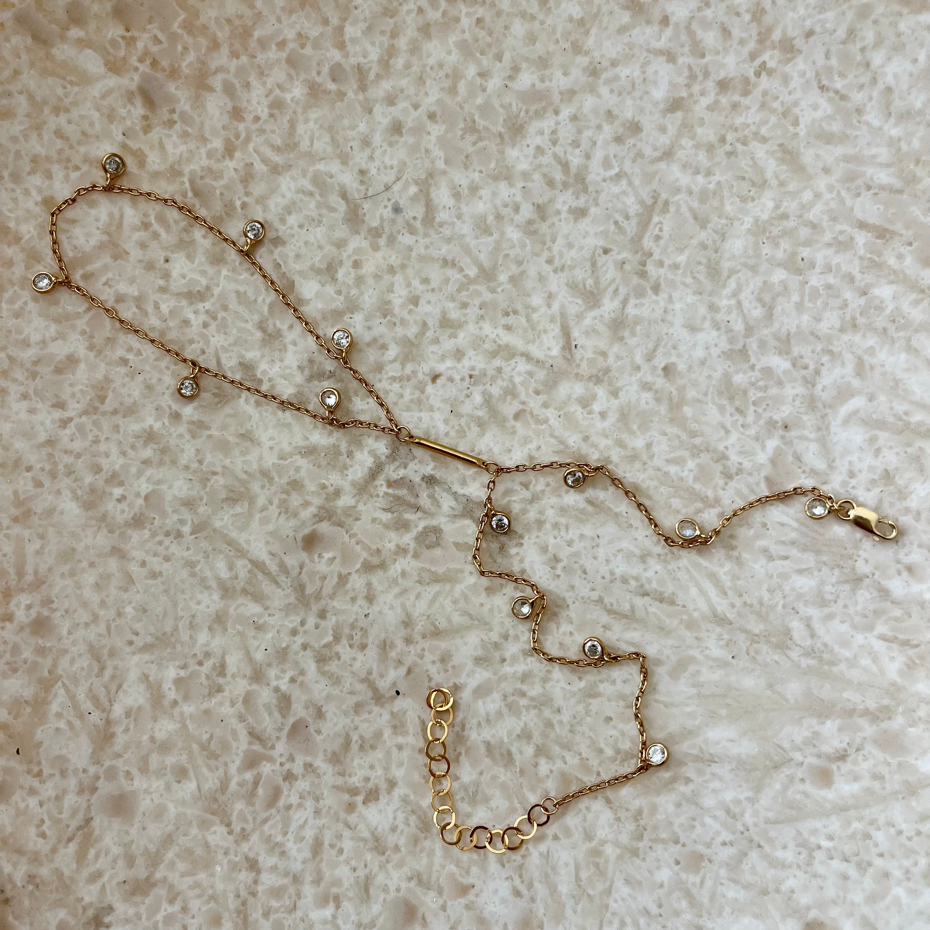 Brillo Gold Filled Hand Chain