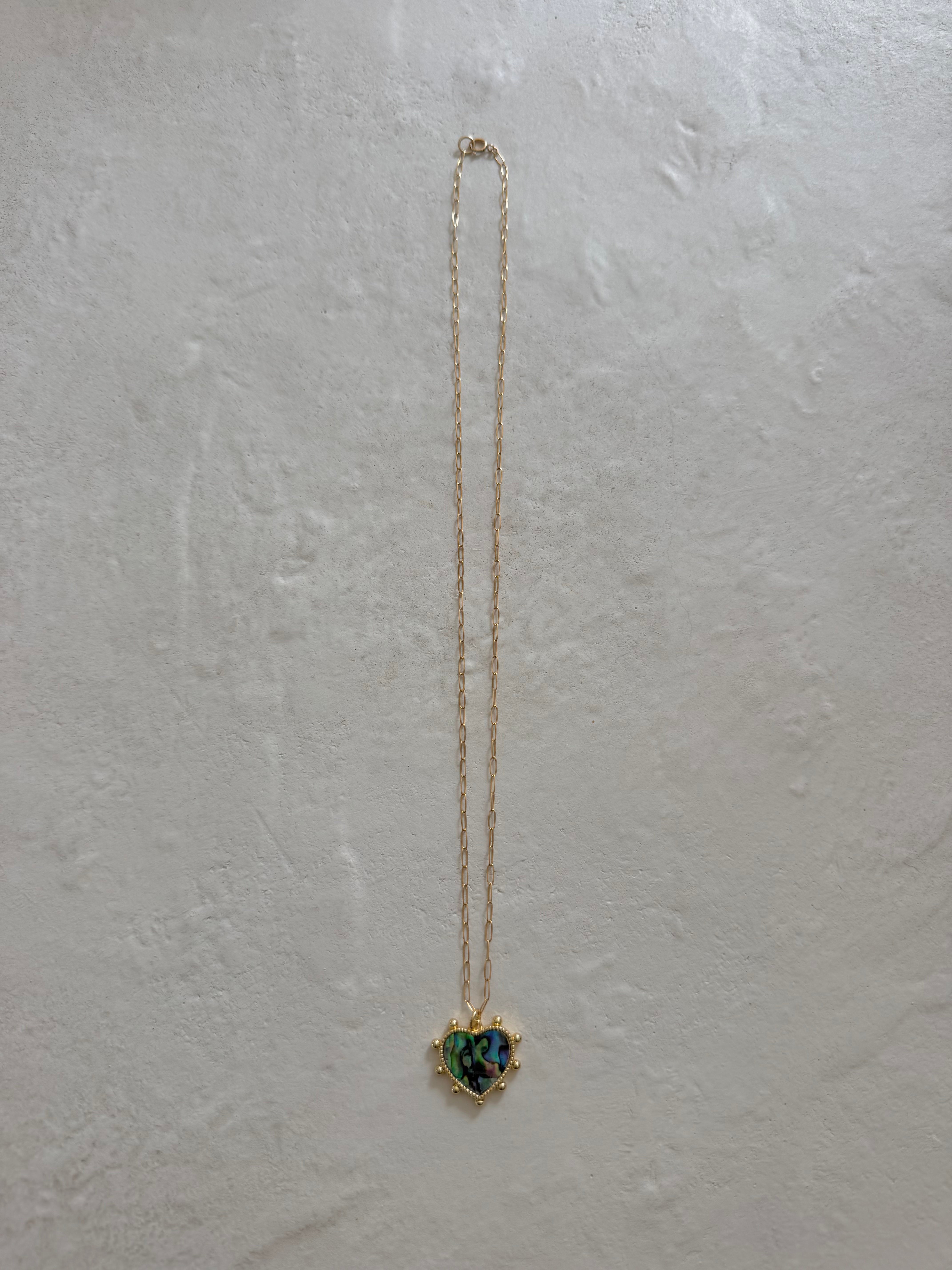 Sea Light Abalone Necklace