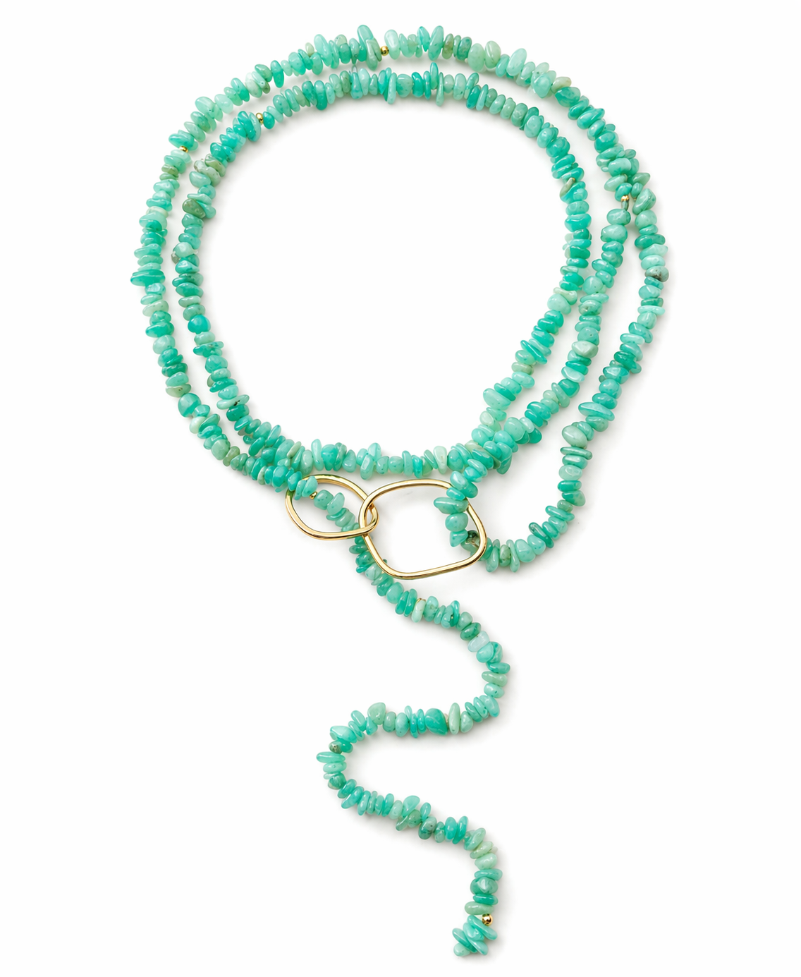 Zeina Amazonite Lariat Necklace