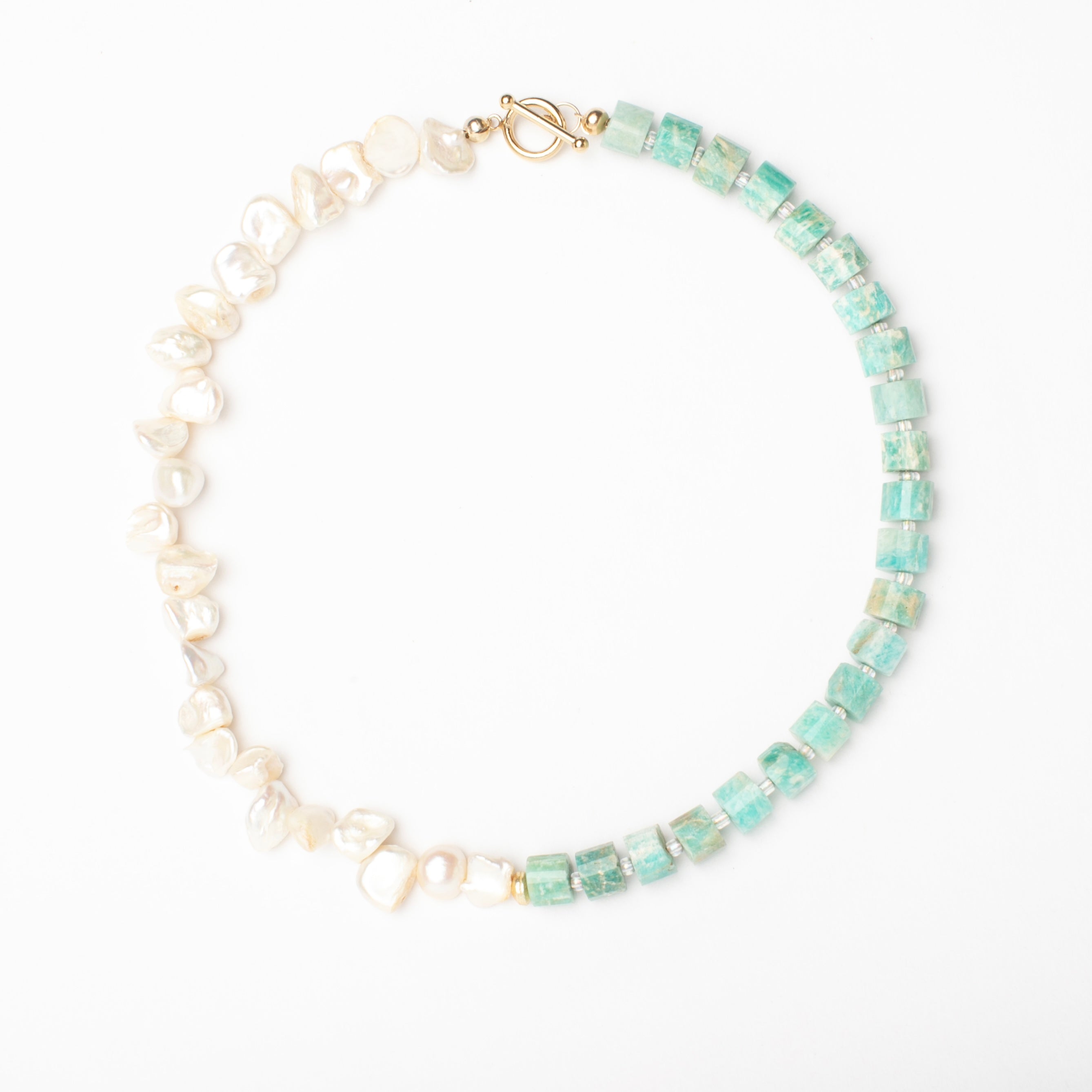 Agua Pearl Aquamarine Necklace