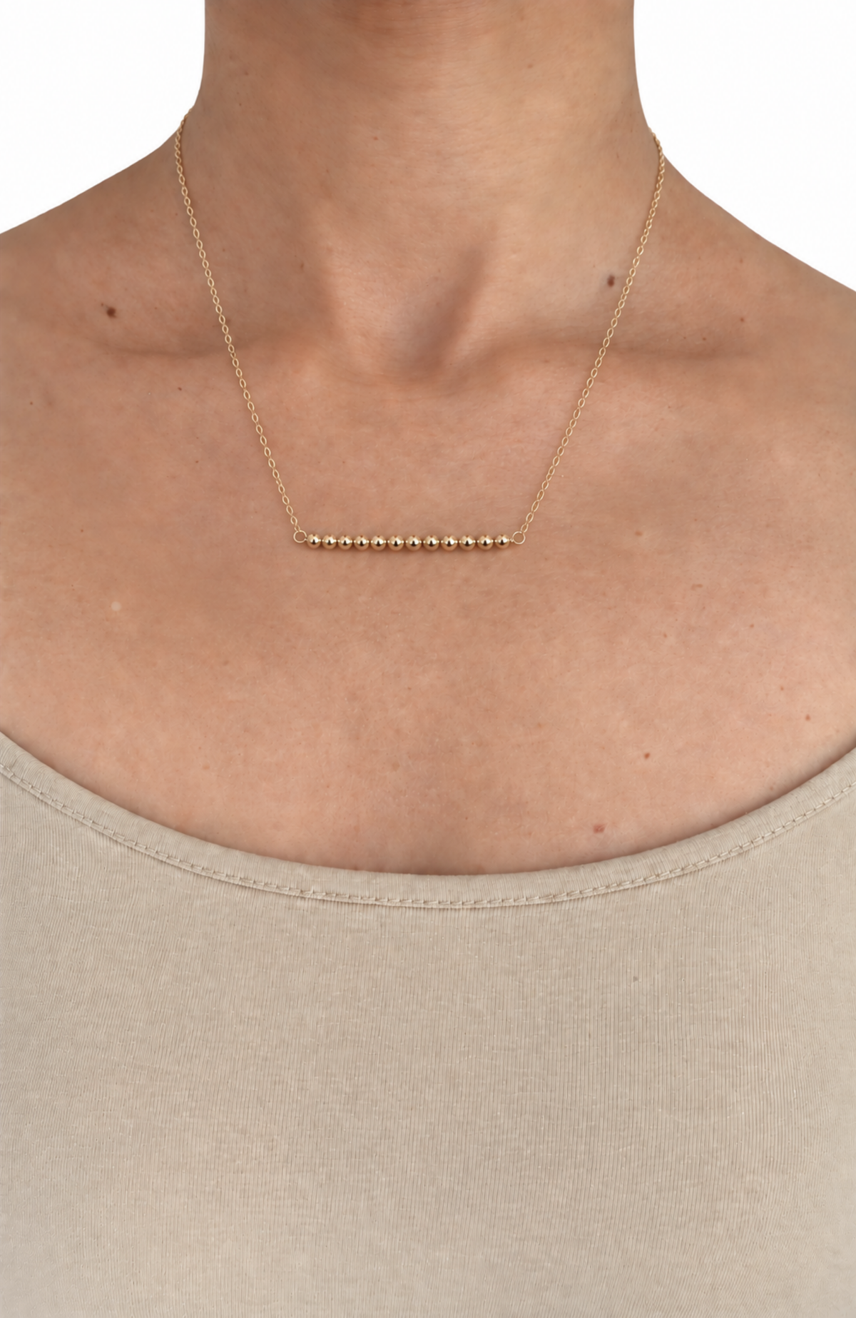 NEW NEW - Aura Yellow Gold Bar Necklace