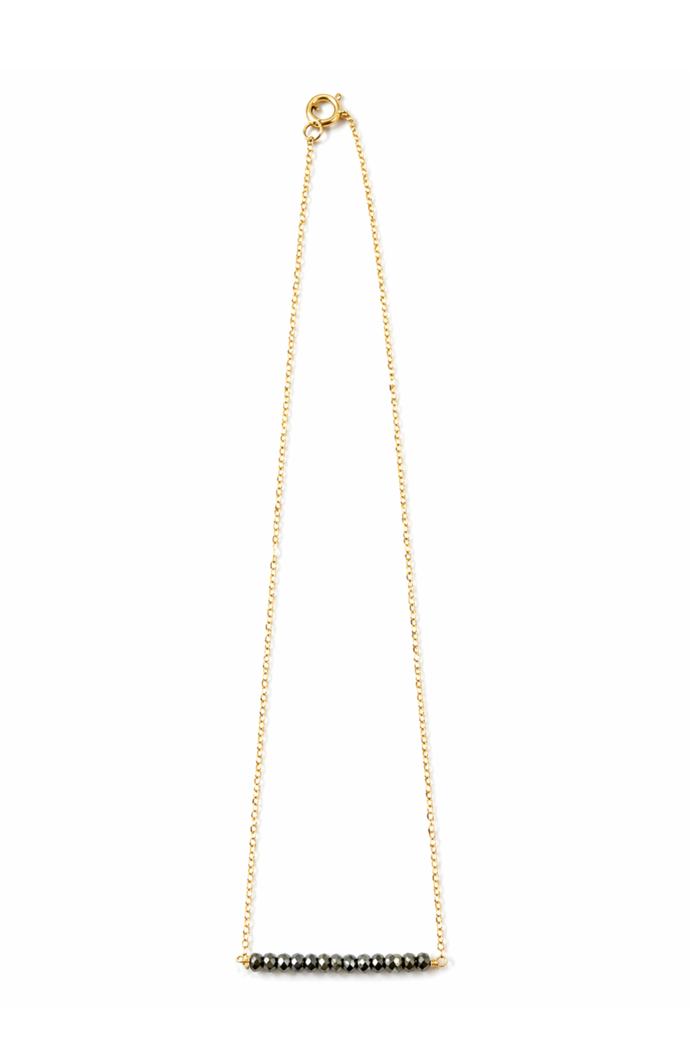 Etyre Pyrite Bar Necklace