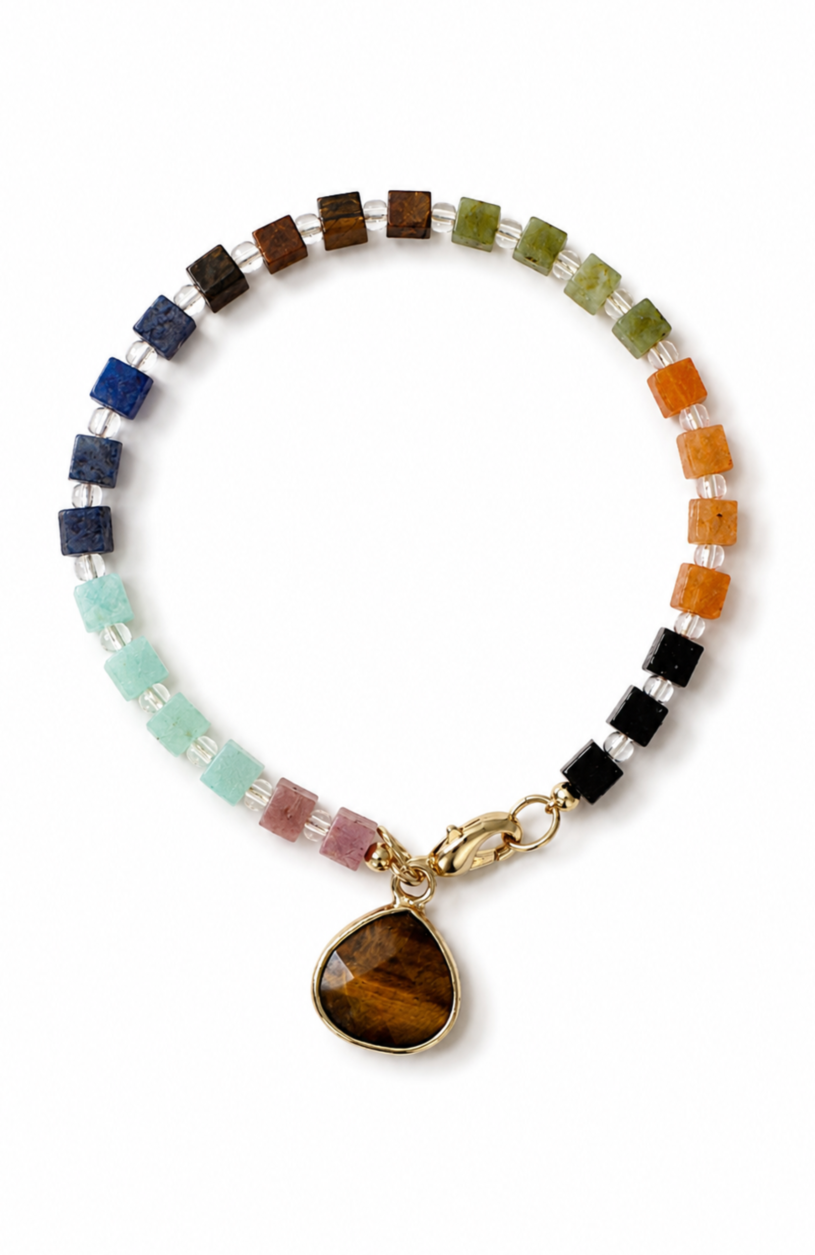 Isla Hexagonal Rondelle Wheel Bracelet