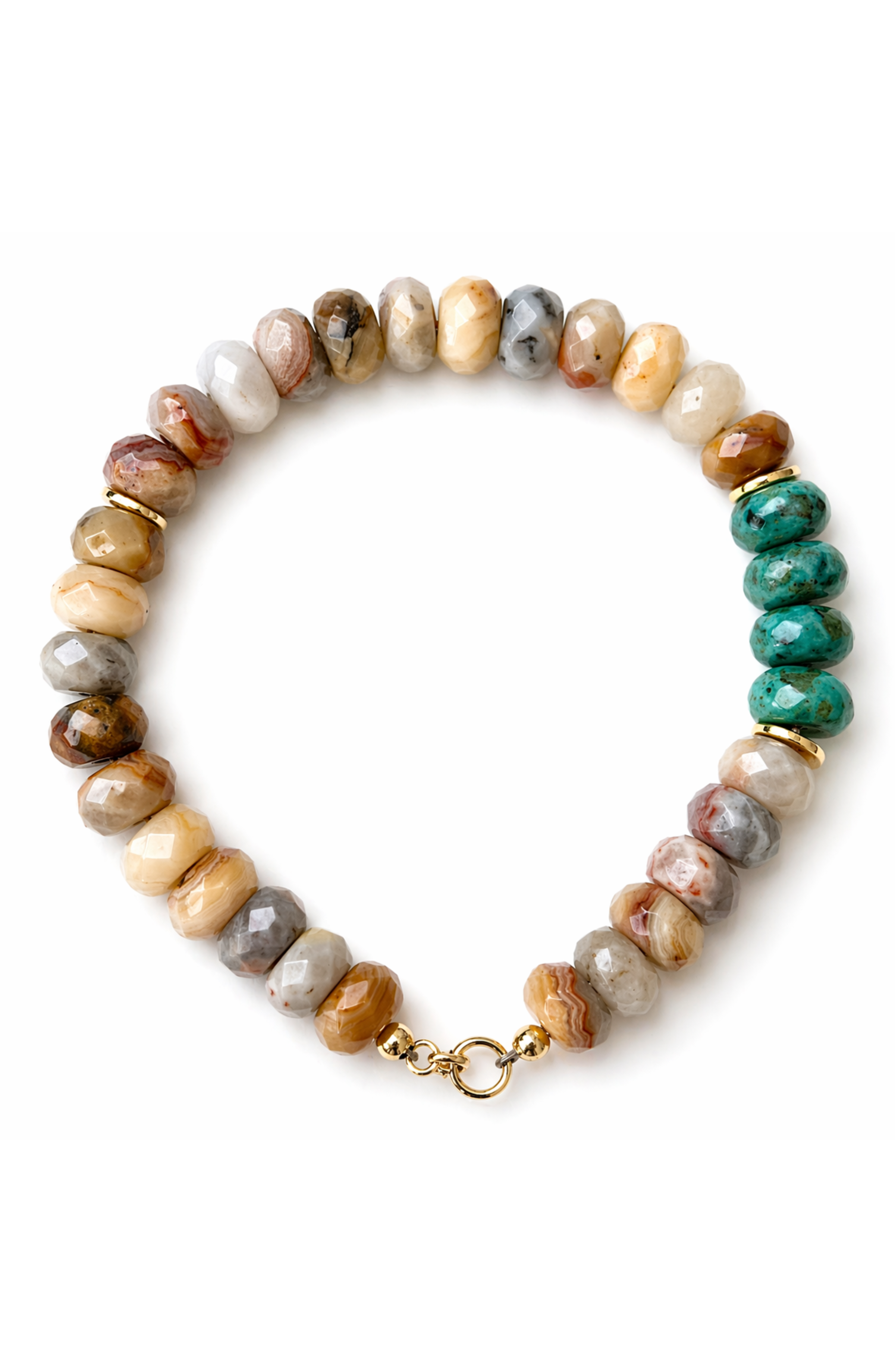 Coka Crazy Lace Agate African Turquoise Bracelet