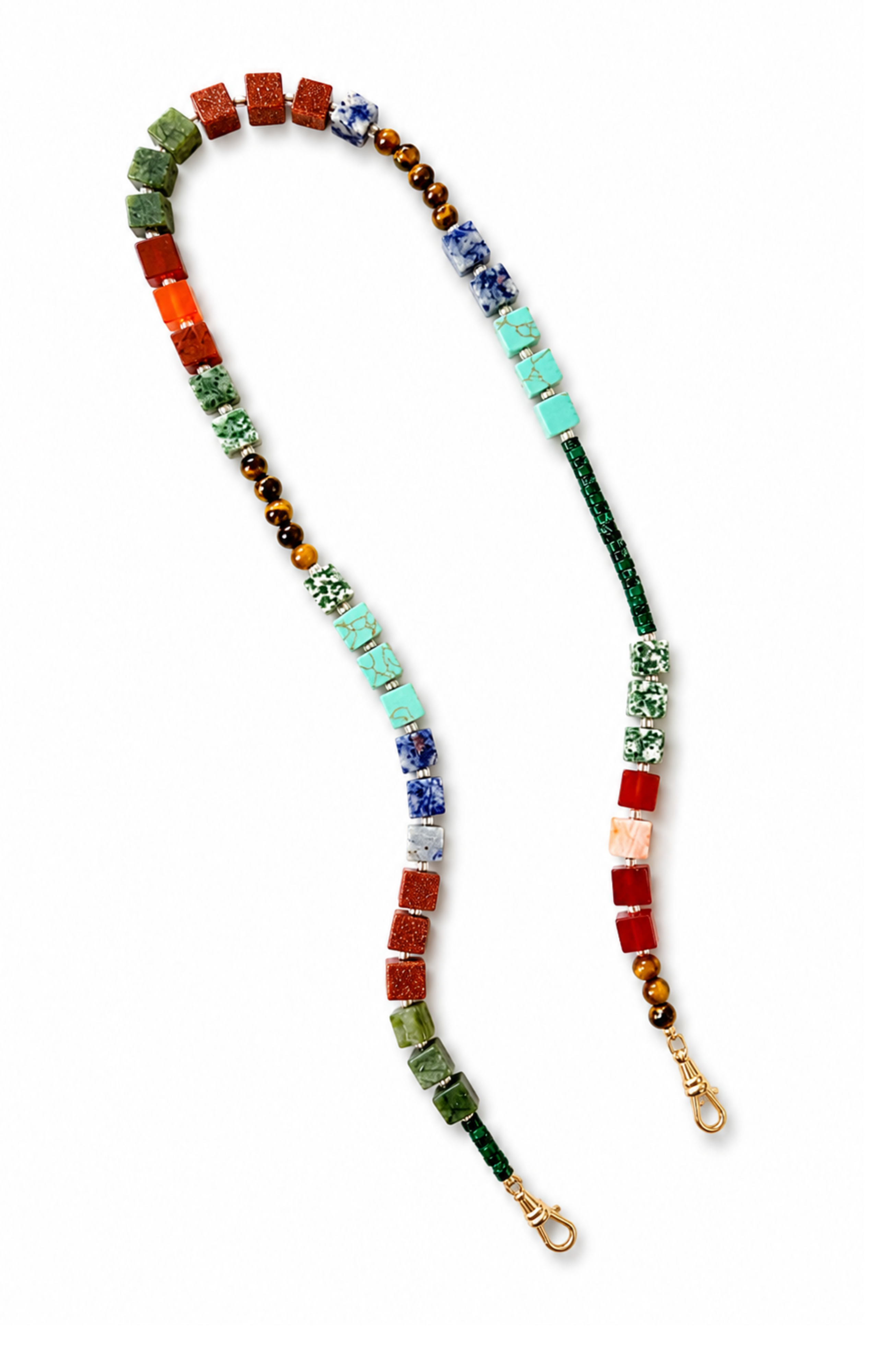 Lunesa Multi-Color Gemstone Pant Chain