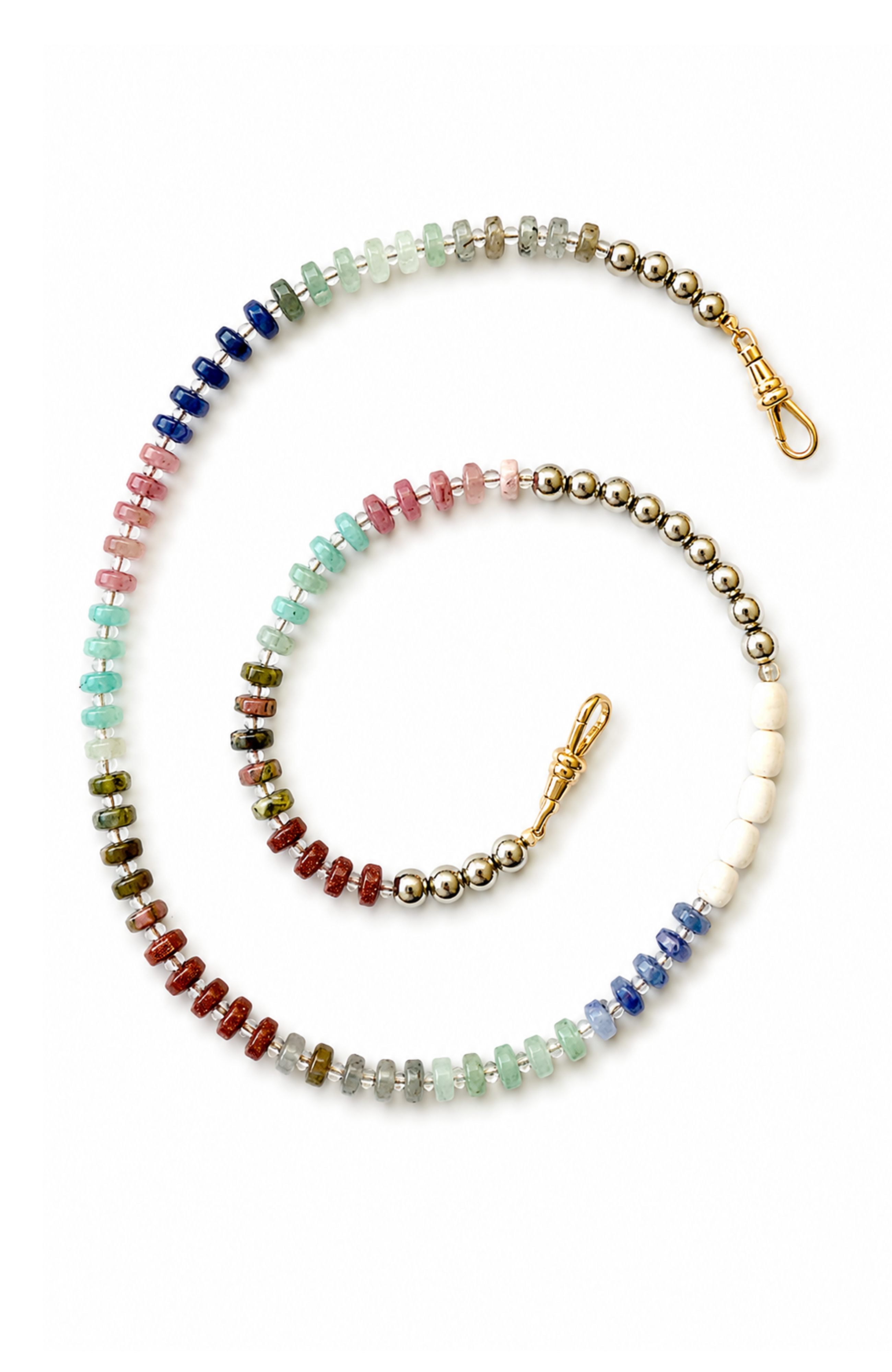 Nora Multi-Color Gemstone Pant Chain