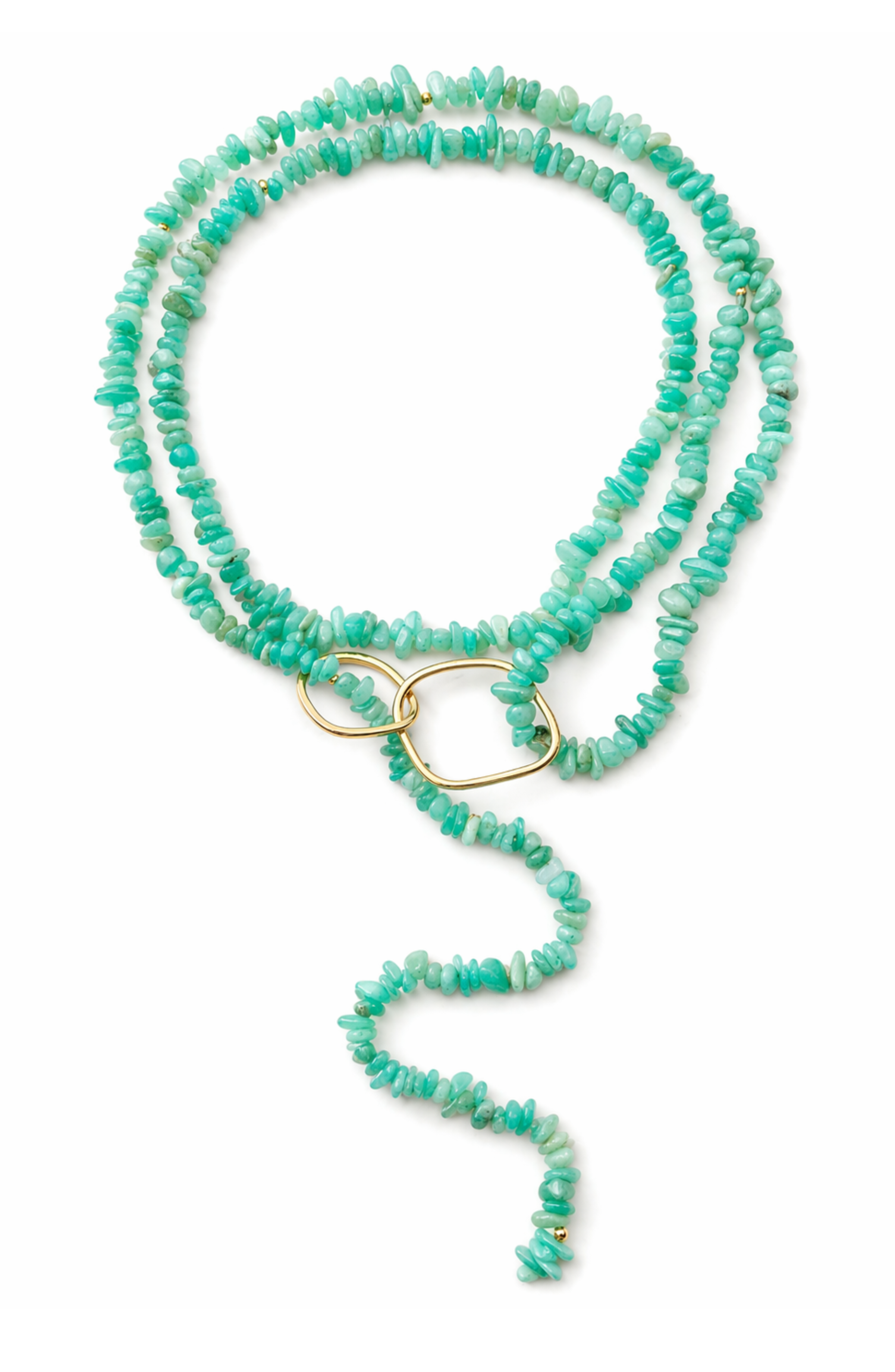 Zeina Amazonite Lariat Necklace