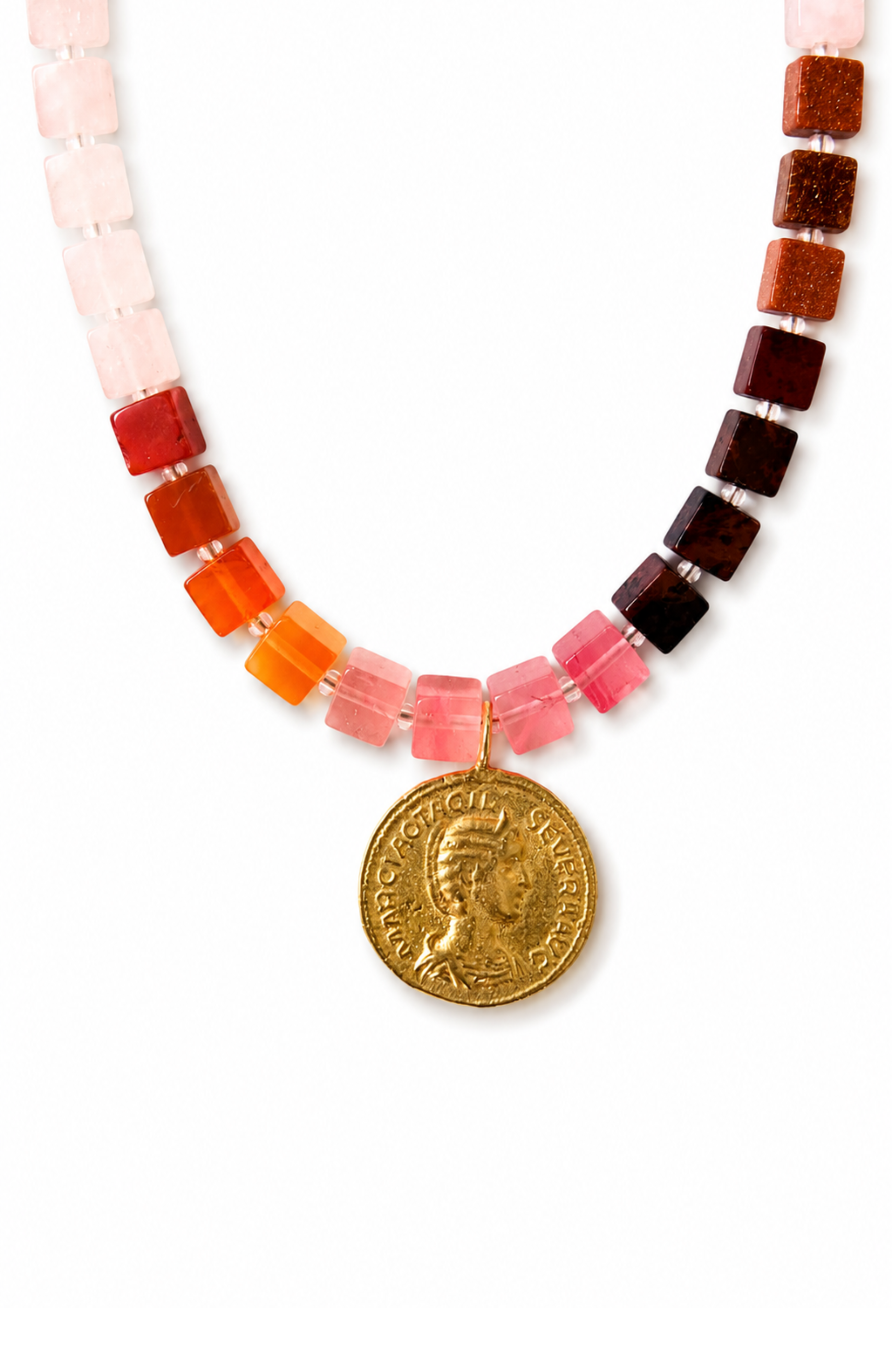 Rubina Multi-Color Gemstone Necklace