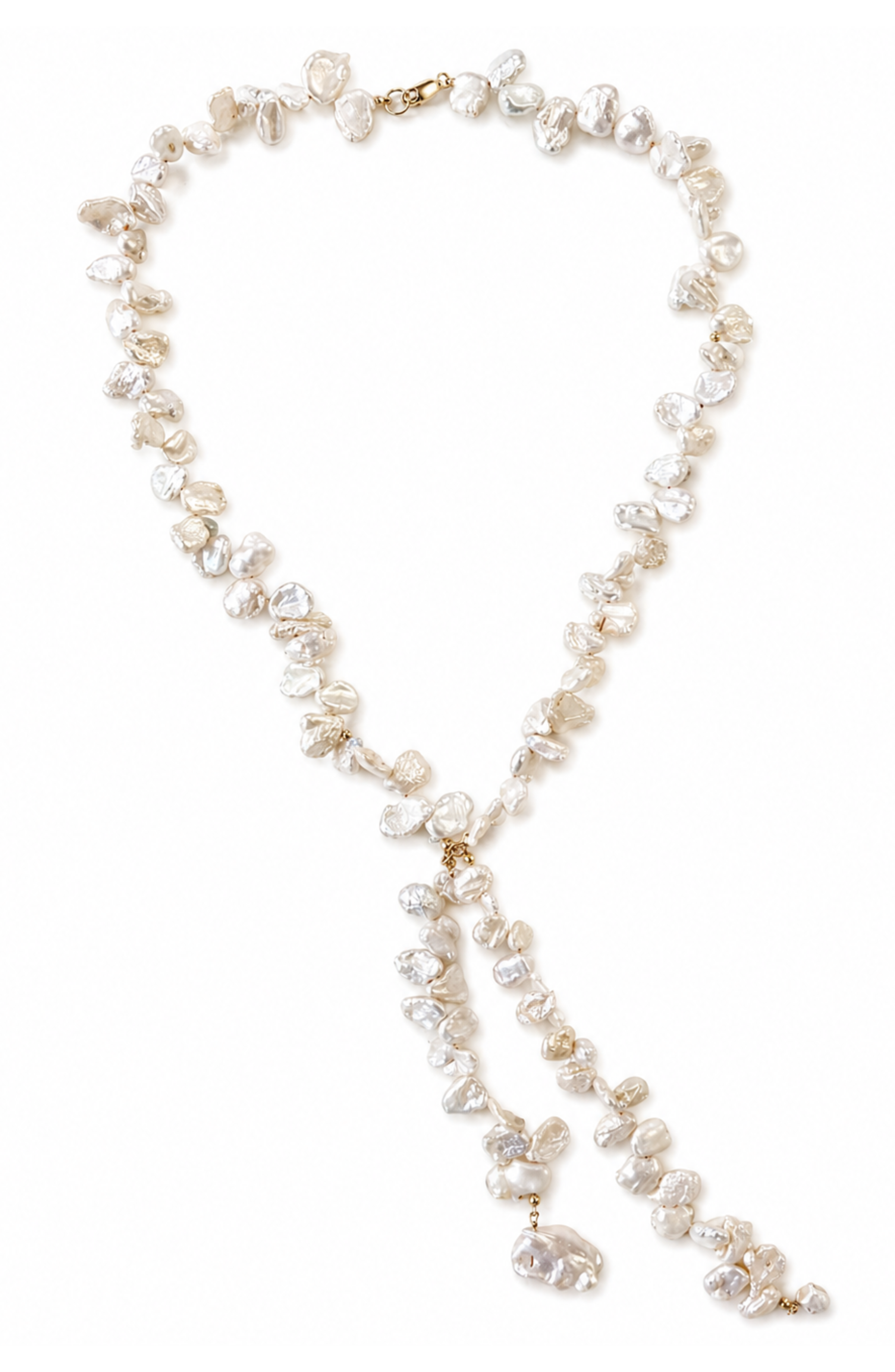 Danza Pearl Lariat Necklace