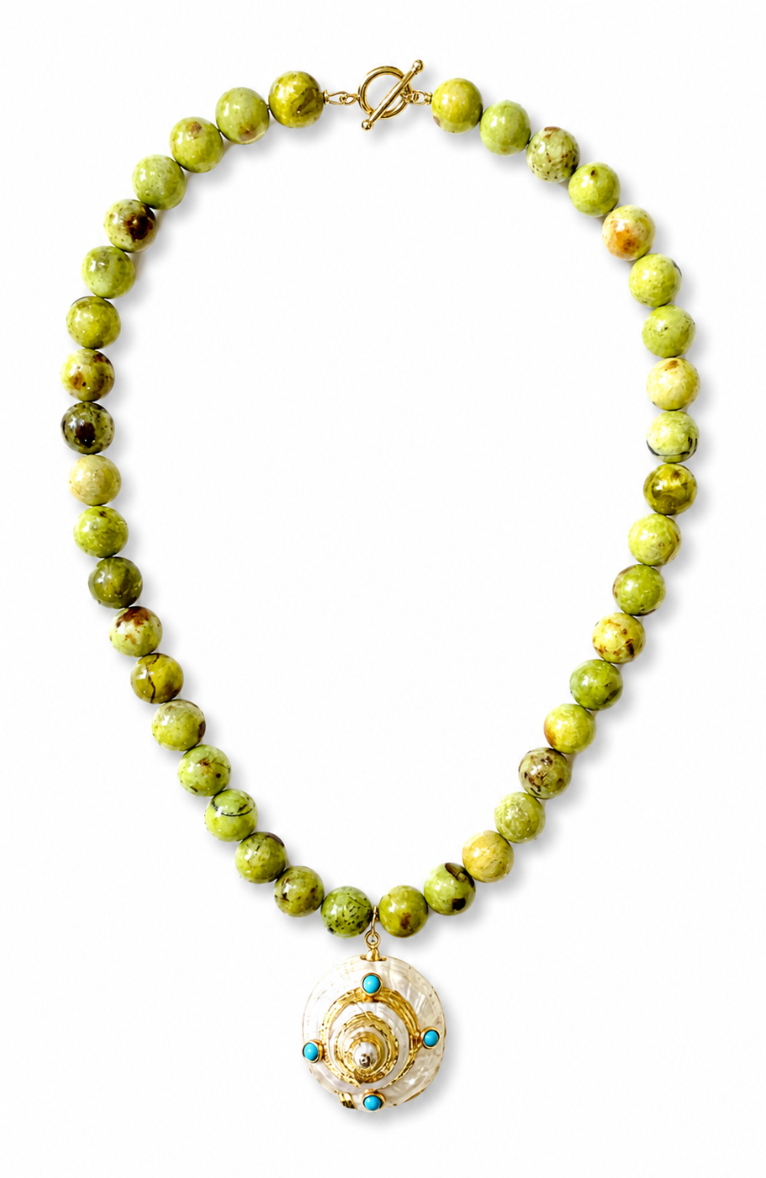 Capri Green Opal Necklace