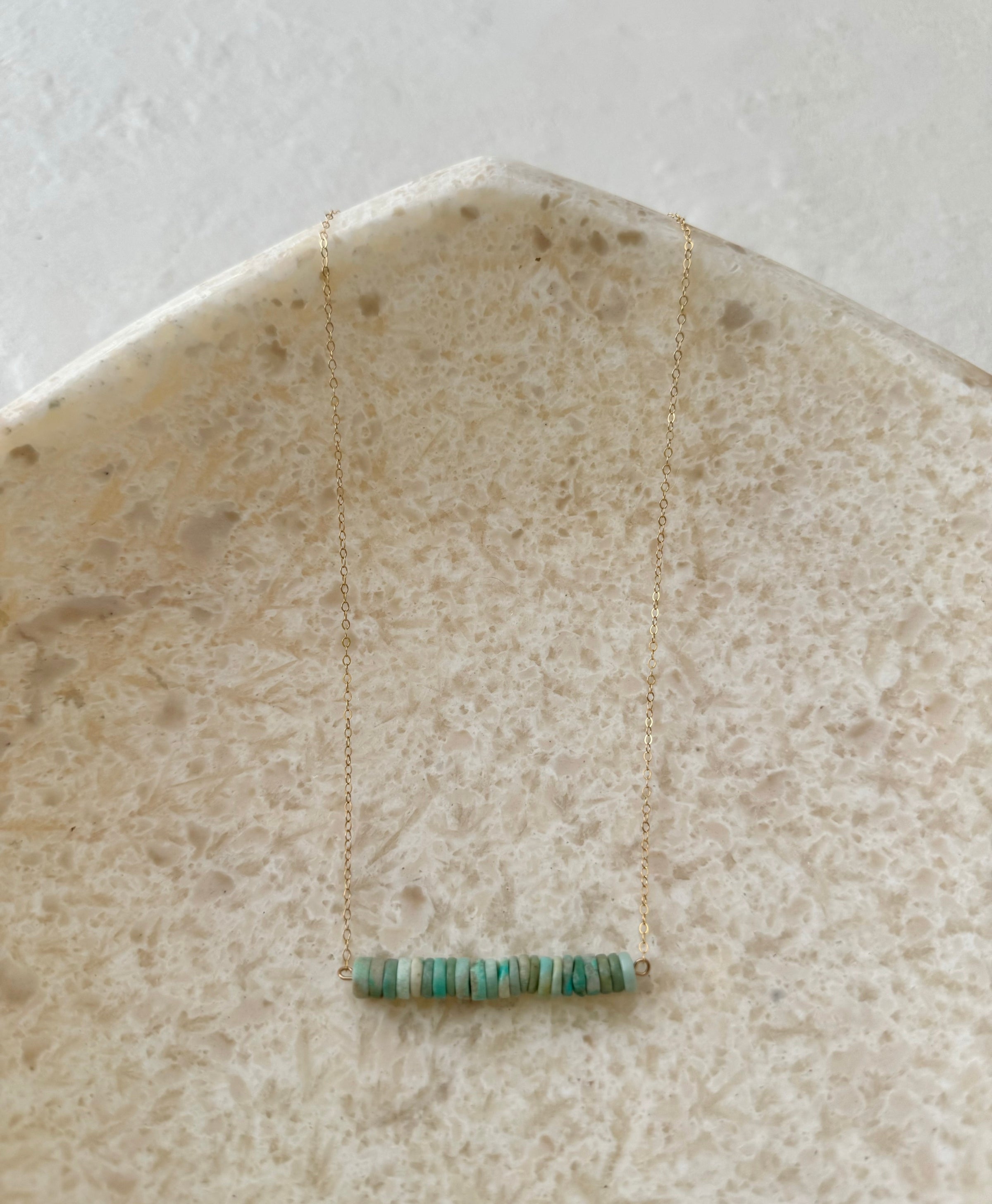 Trezzo Turquoise Tranquility Bar Necklace