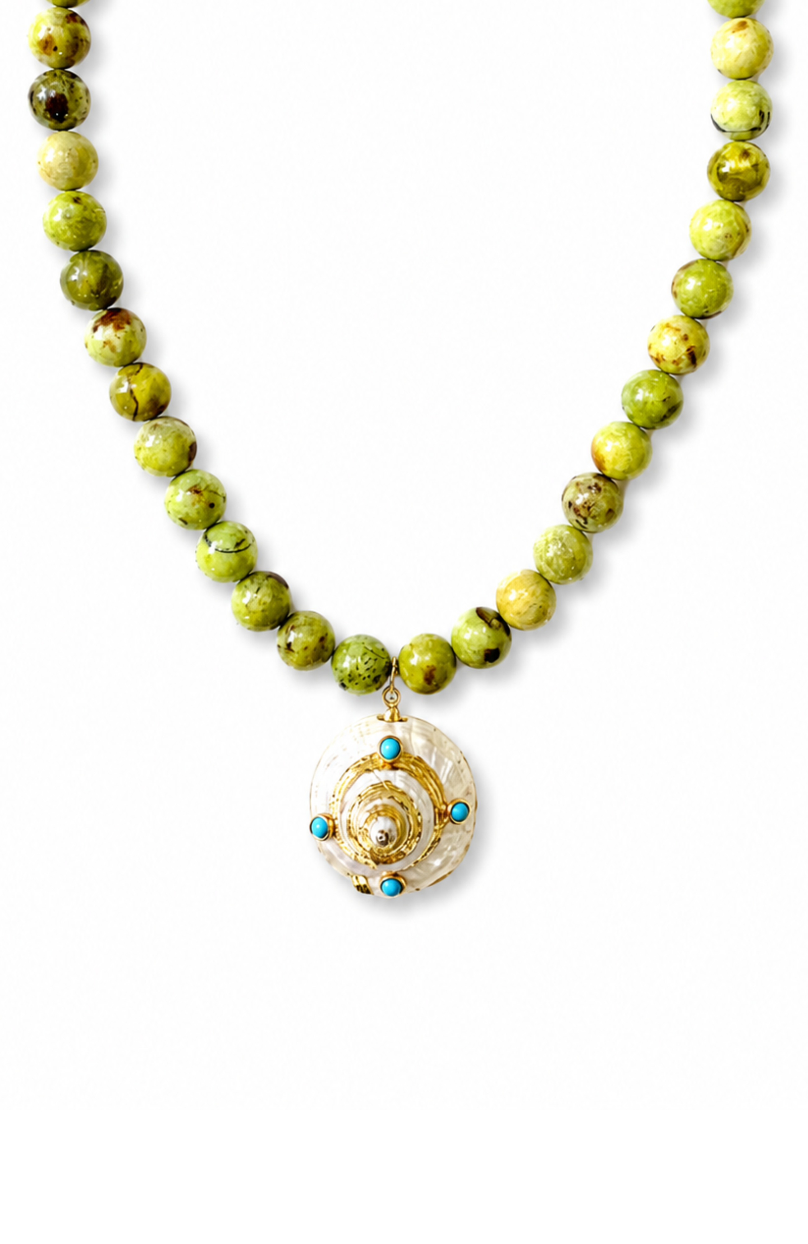 Capri Green Opal Necklace