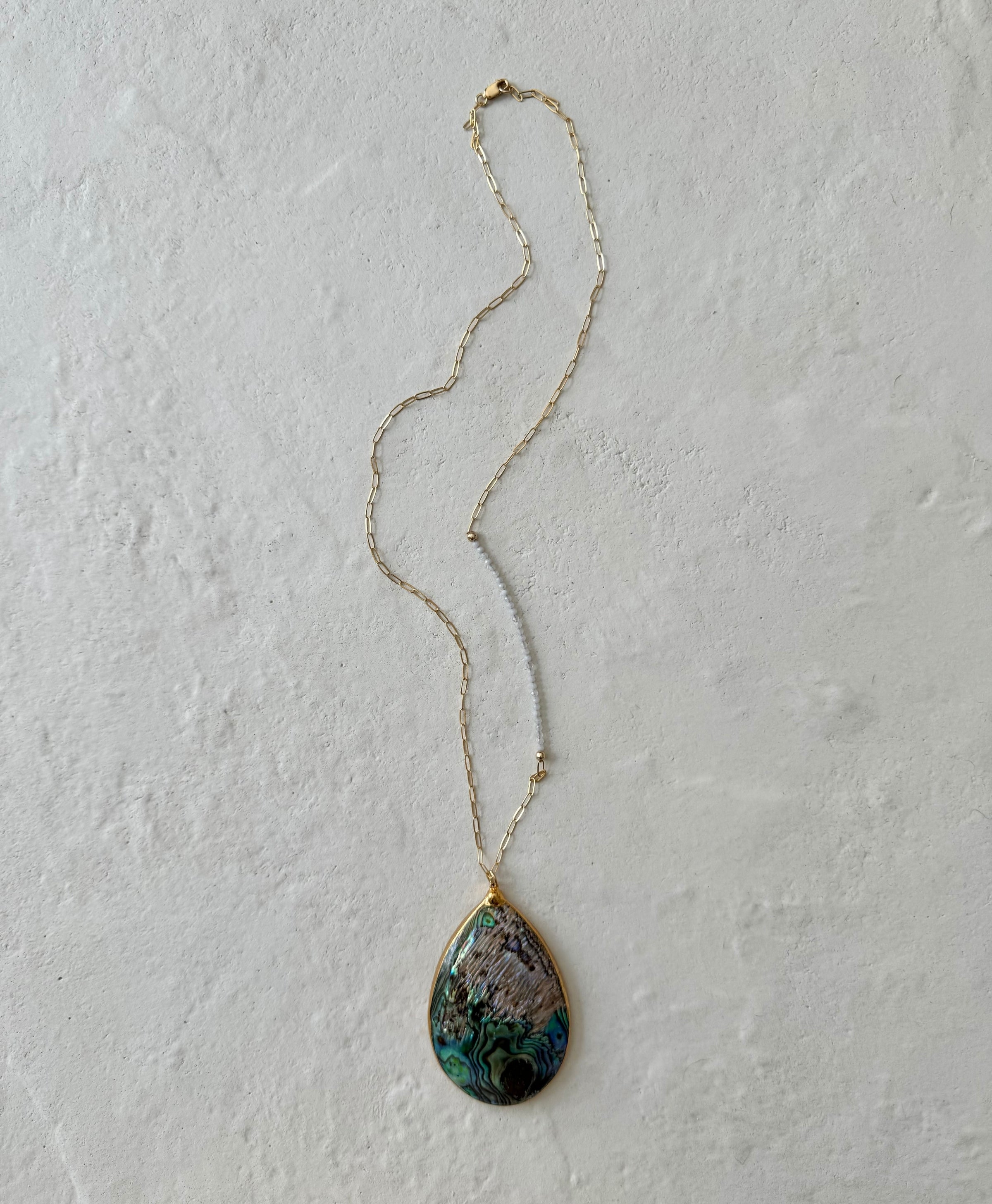 Mar Azul Abalone Shell Pendant Necklace