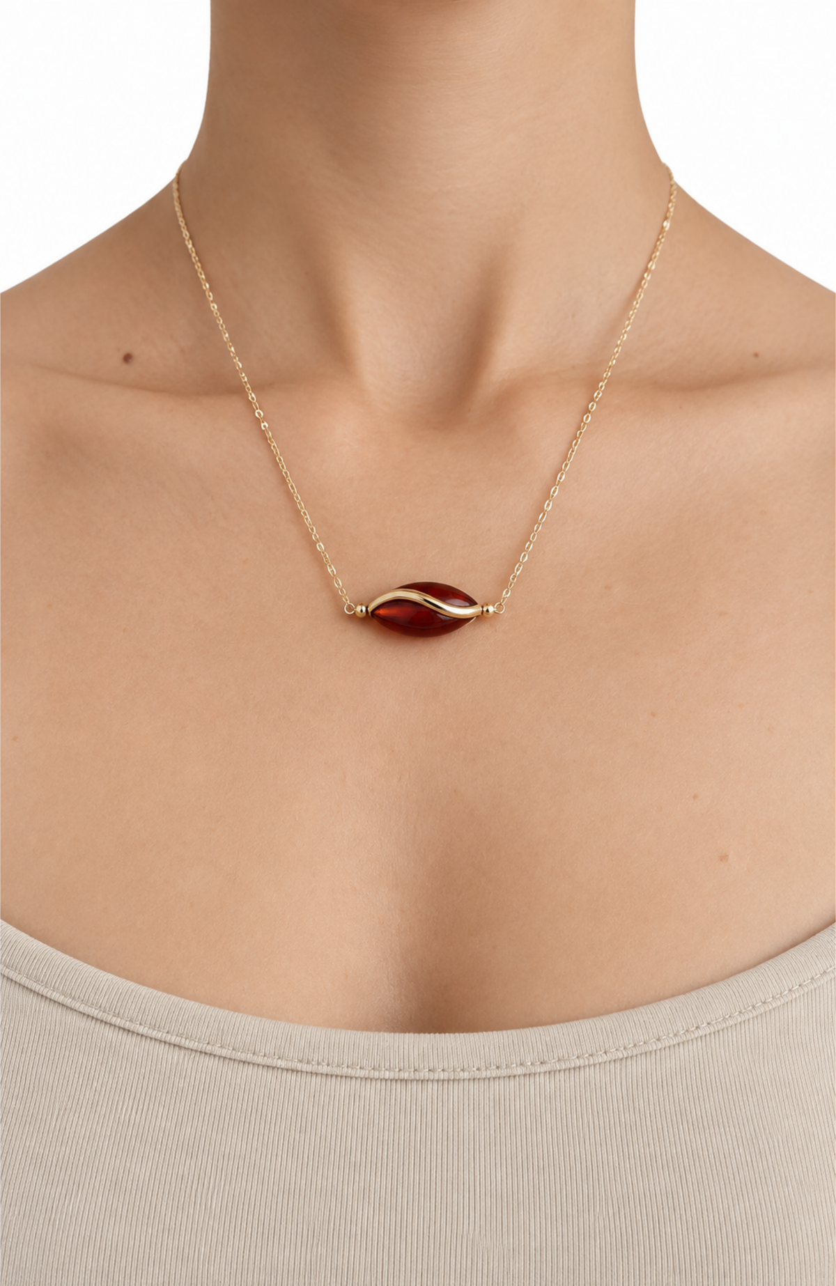 NEW NEW - Amara Red Jasper Pendant Necklace
