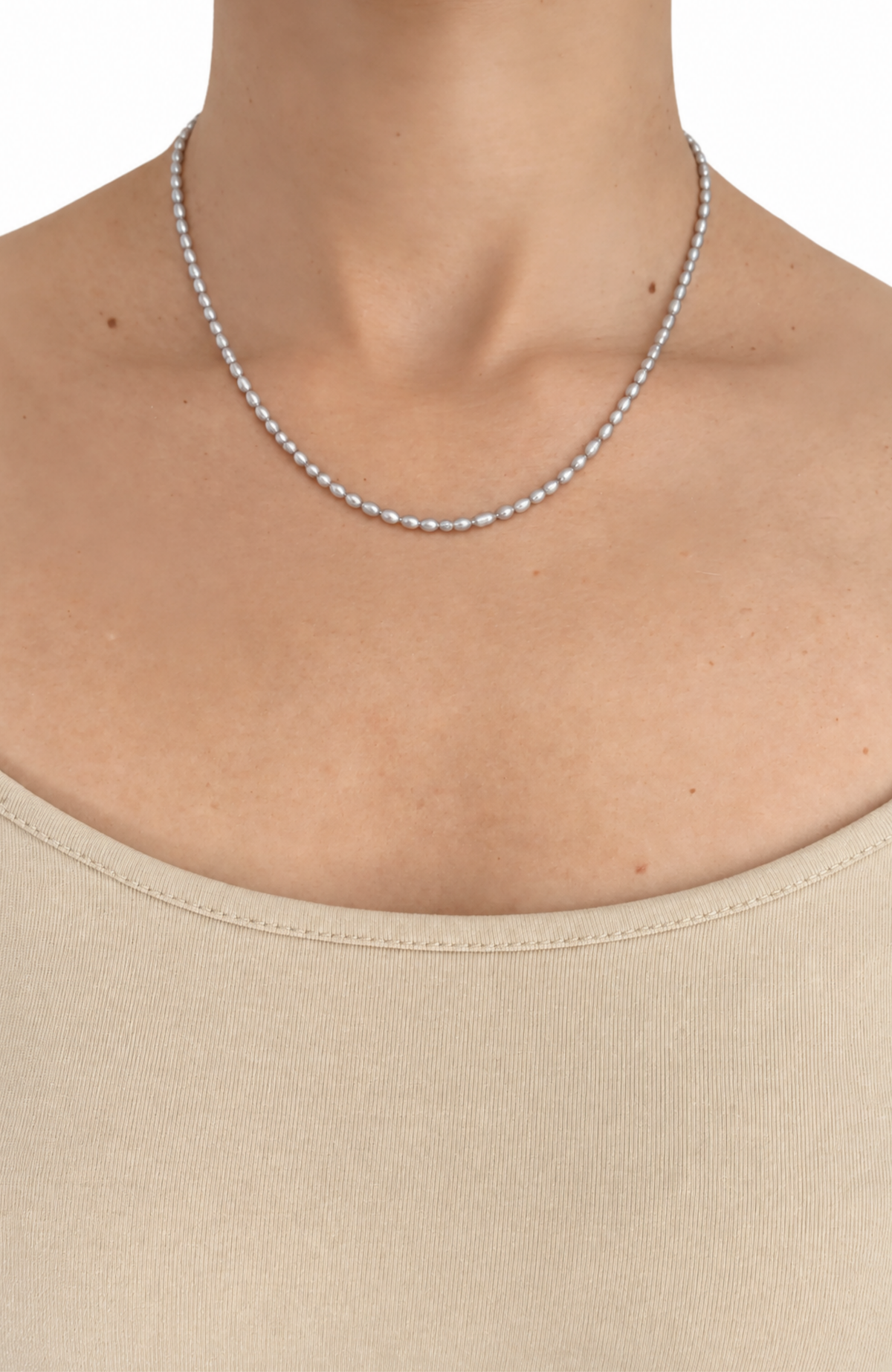 NEW NEW - Niebla Grey Fresh Water Pearl Necklace