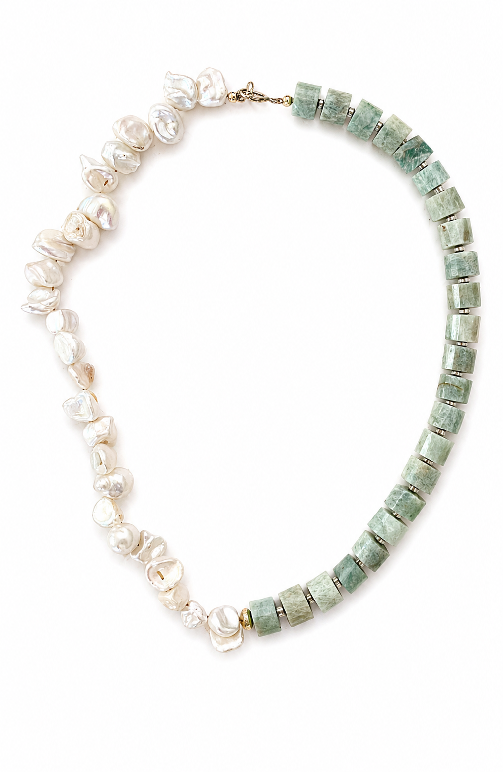 Agua Pearl Amazonite Necklace