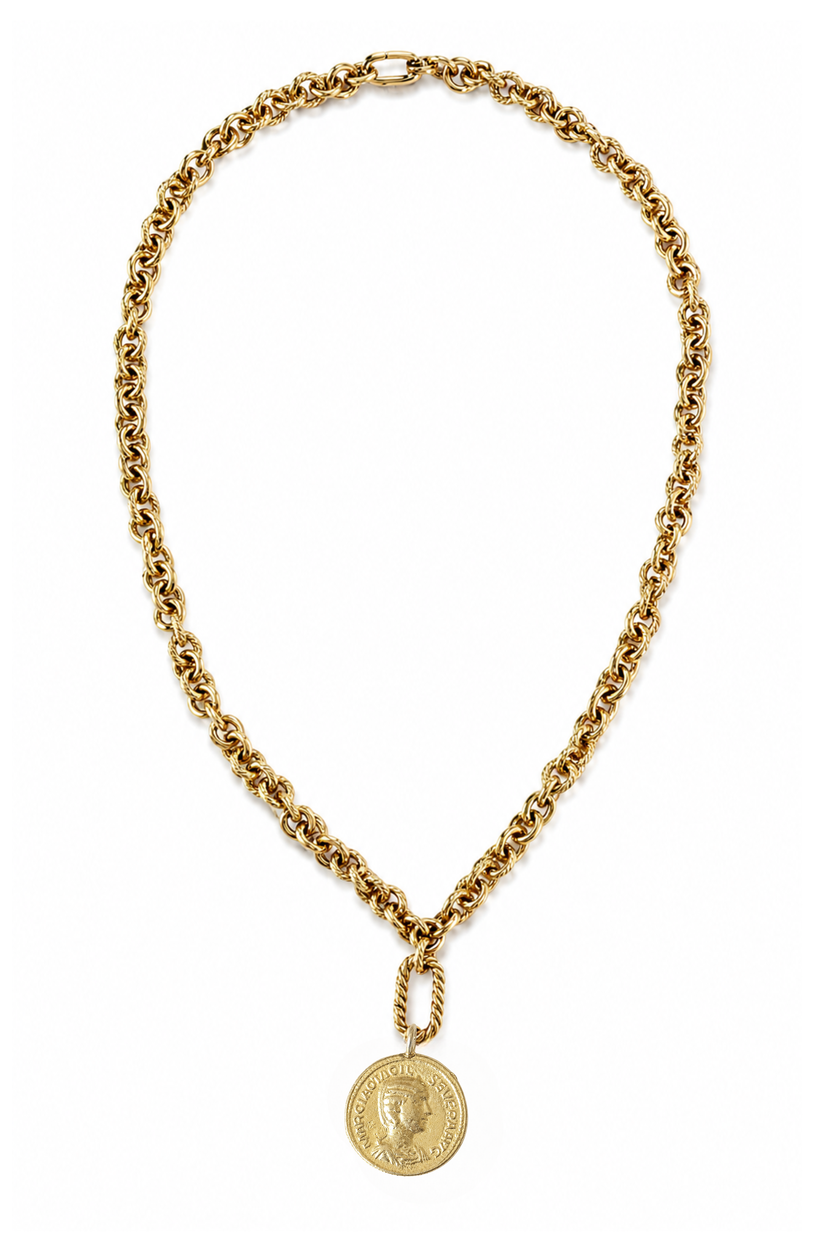 Baraja Gold Filled Coin Chain Necklace