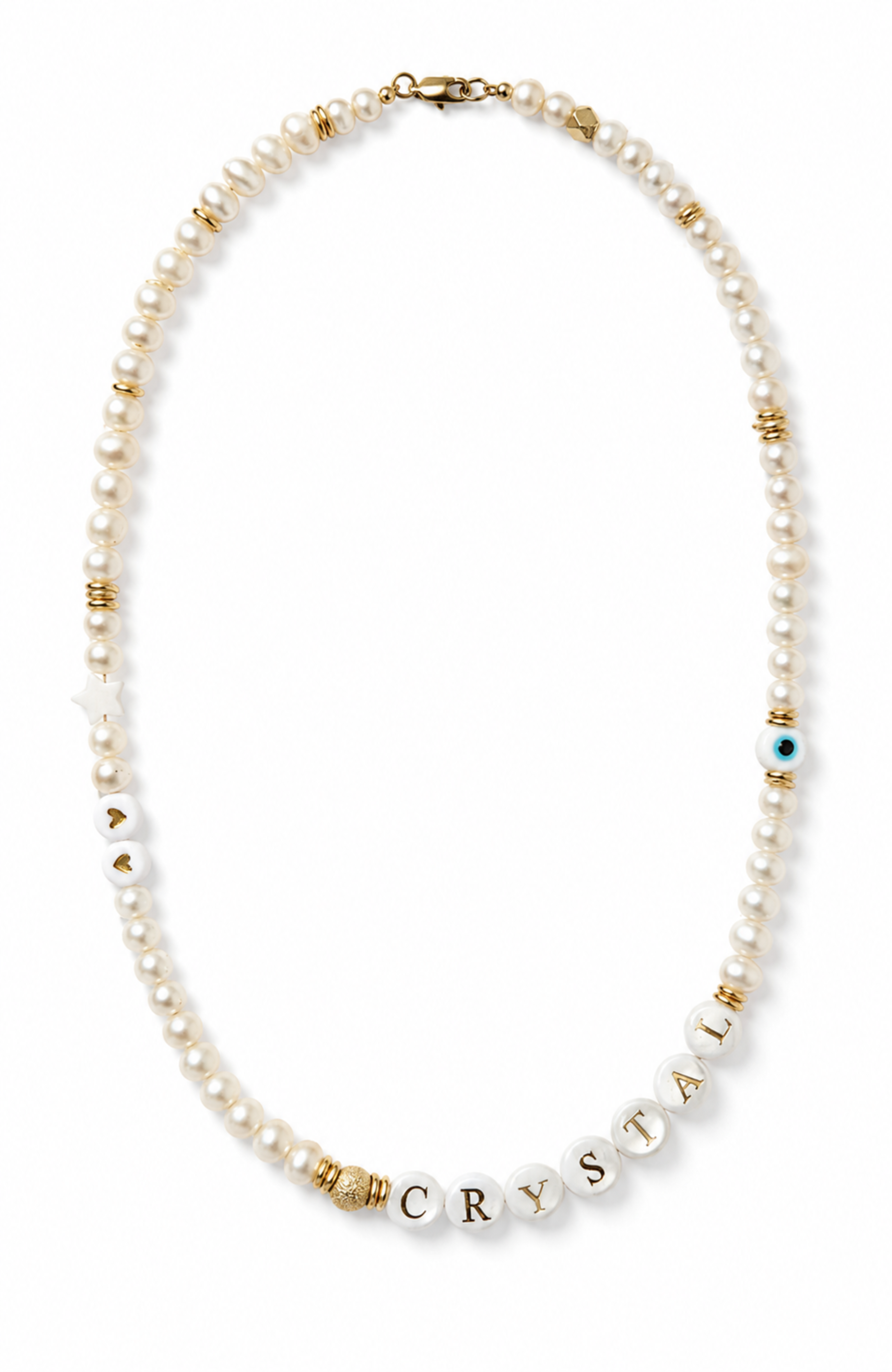 Oro Pearl Personalized Necklace