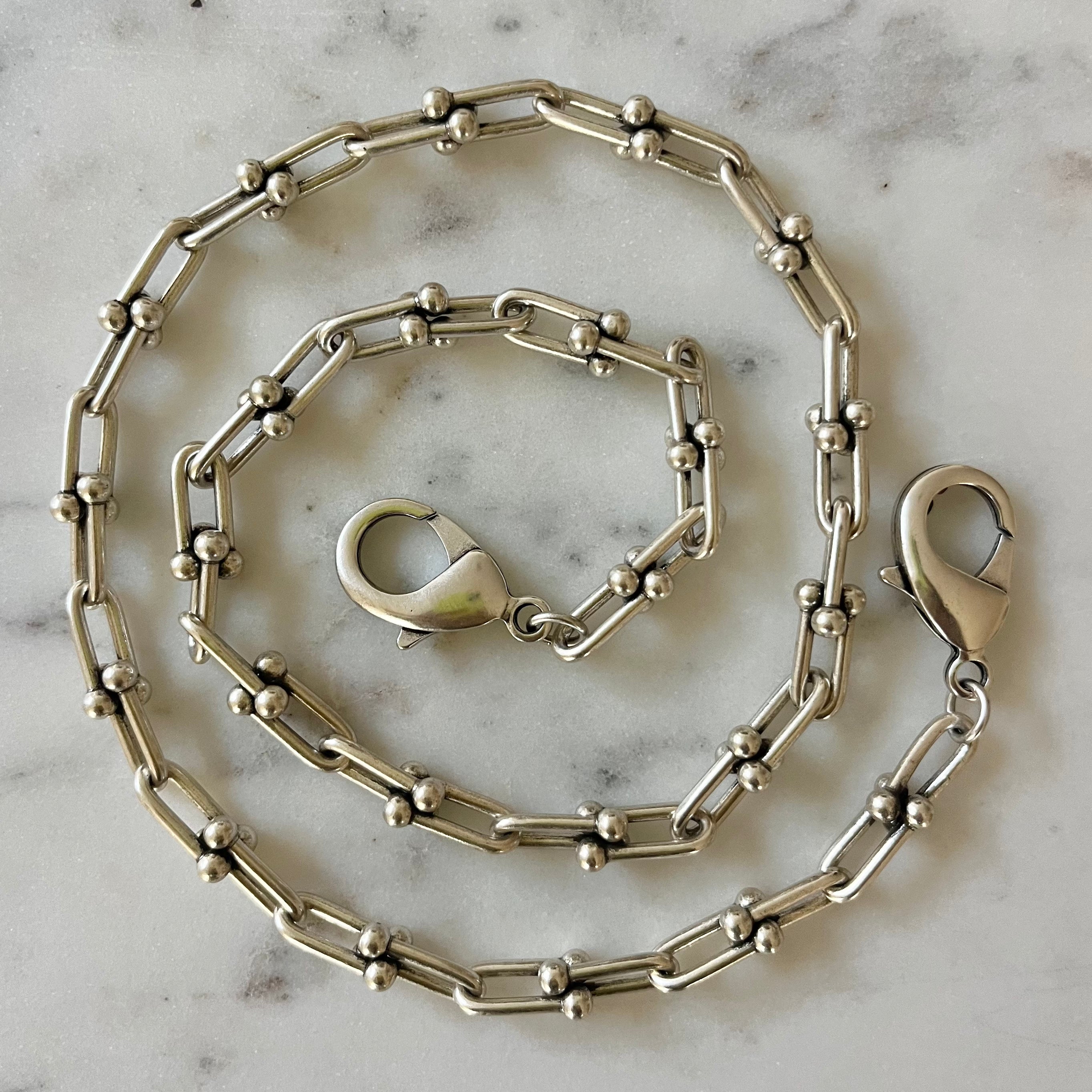 Dean Sterling Silver Large Link Pants Chain