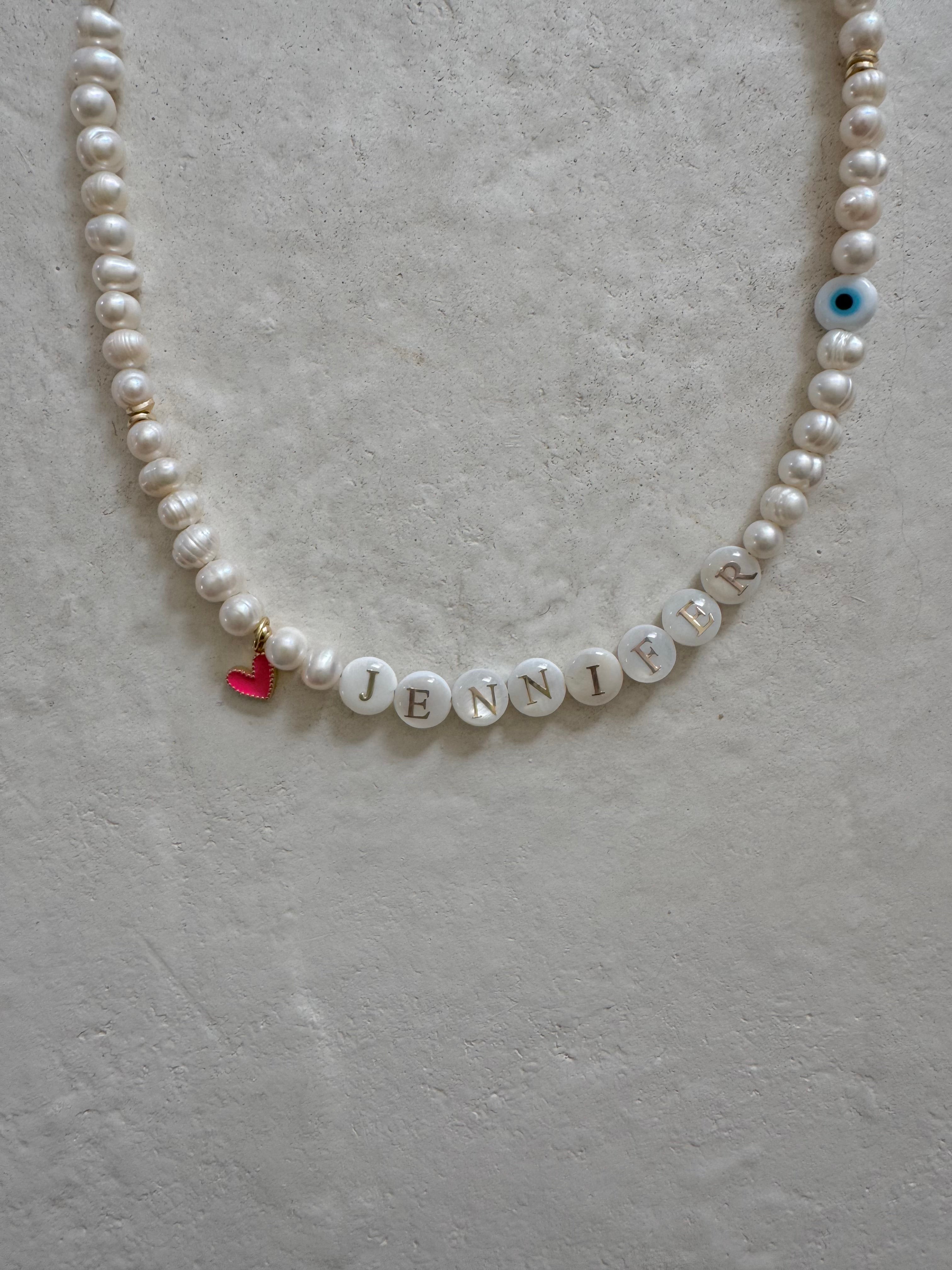 Heartfelt Pearl Necklace