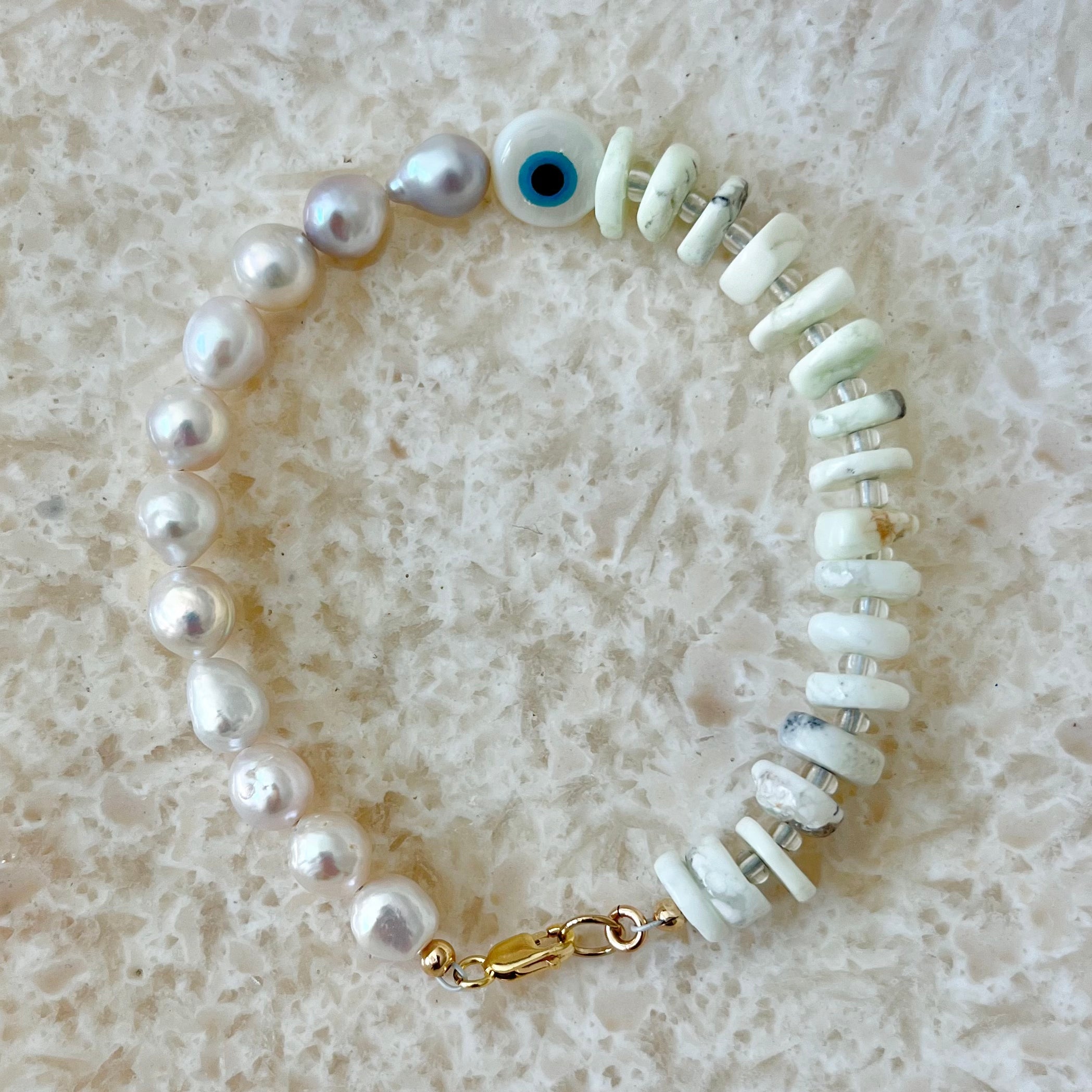 Tusa Pearl Coral Bracelet