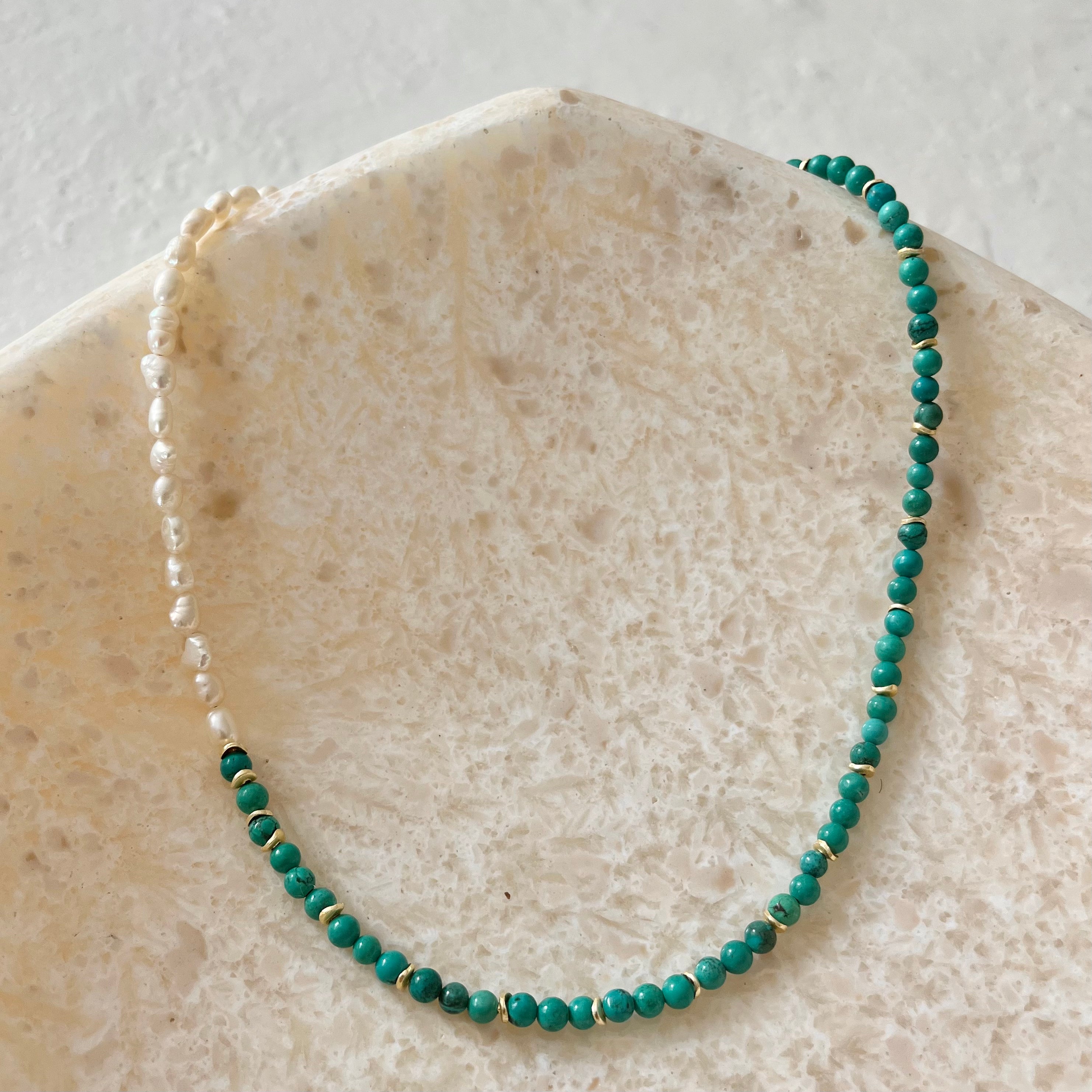 Danzon Pearl Turquoise Necklace